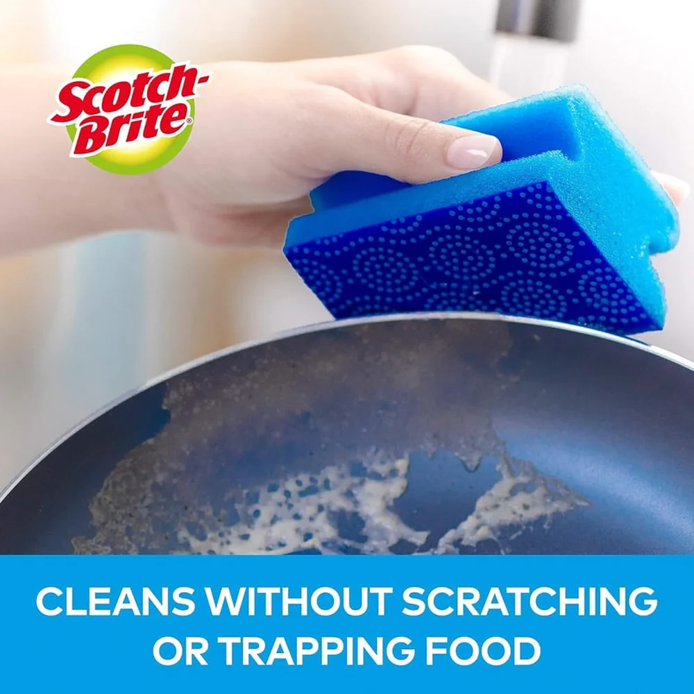 3M Scotch-Brite Fresh Non Scratch Nail Saver Sponge (2 pcs)