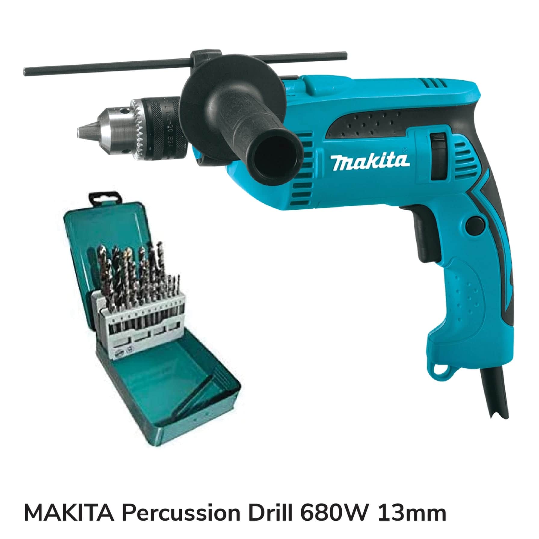 Makita Corded Impact Drill, MAK/HP-1640KX2 (16 mm, 680 W)