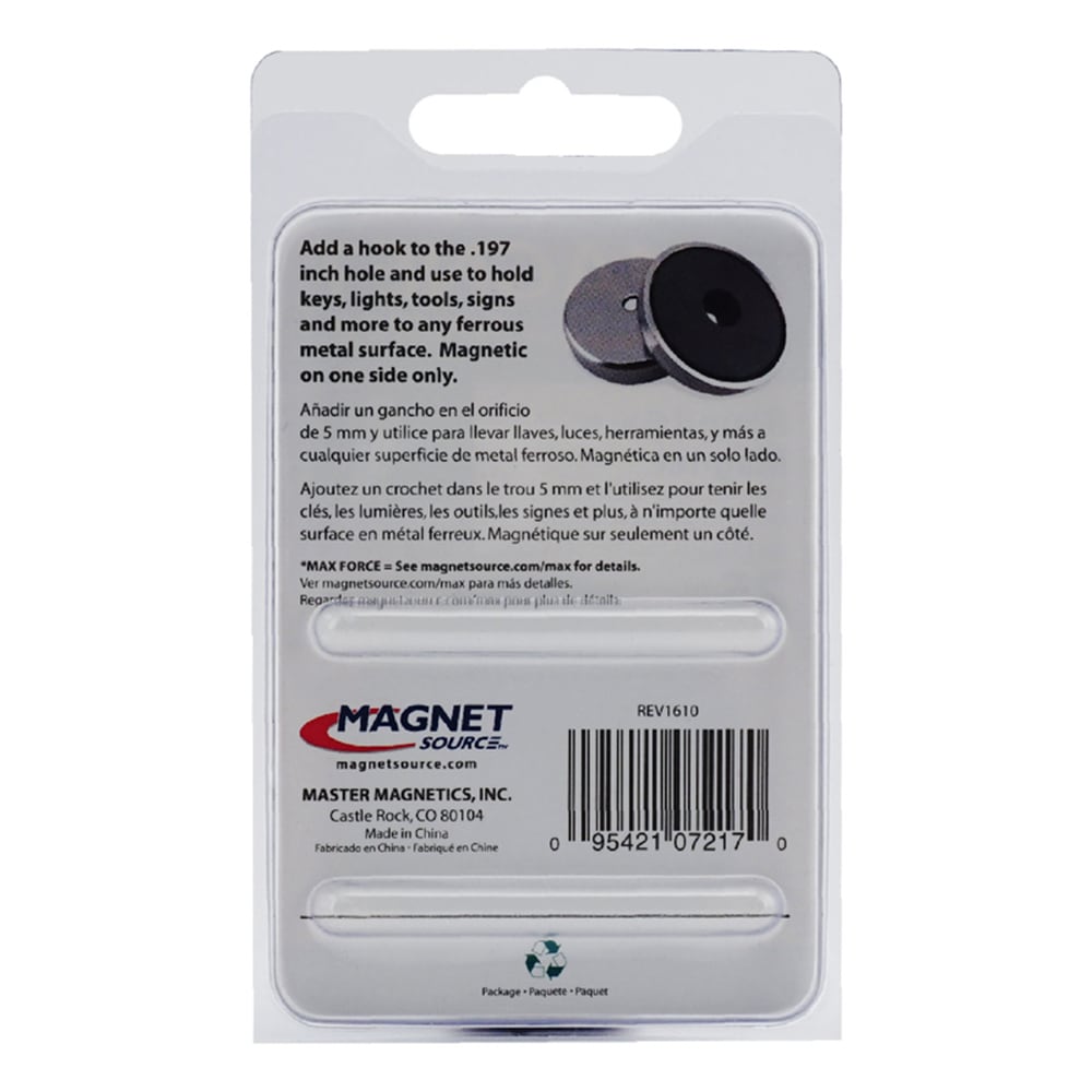 Magnet Source Round Base Magnet (5.18 x 0.77 cm)