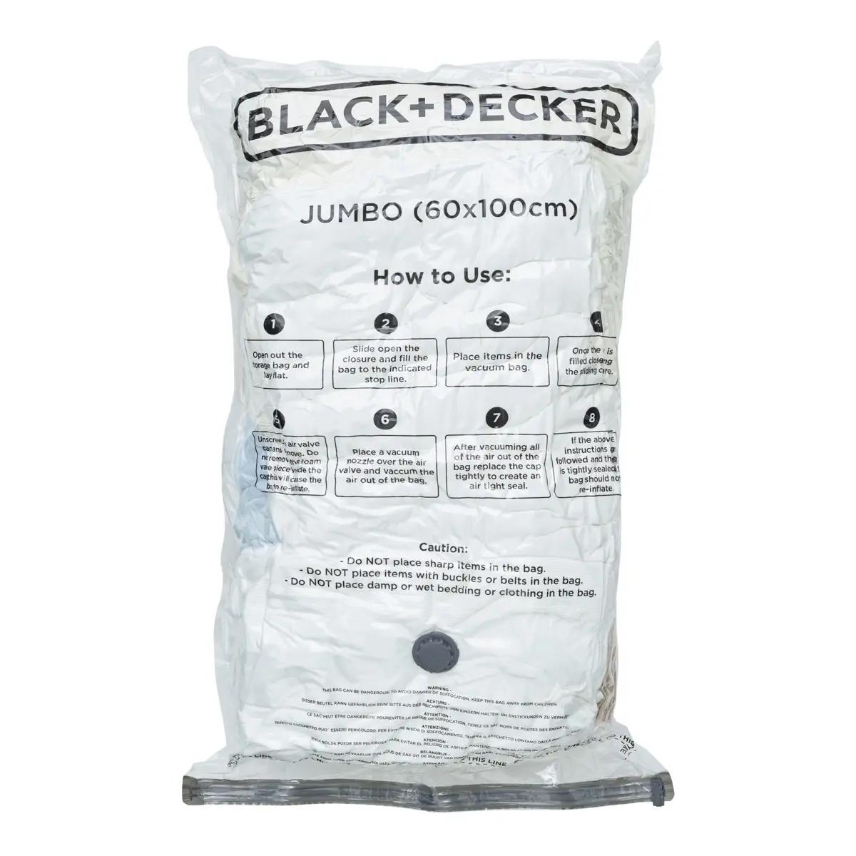 Black+Decker Vacuum Storage Bag  (60 x 100 cm, Jumbo)