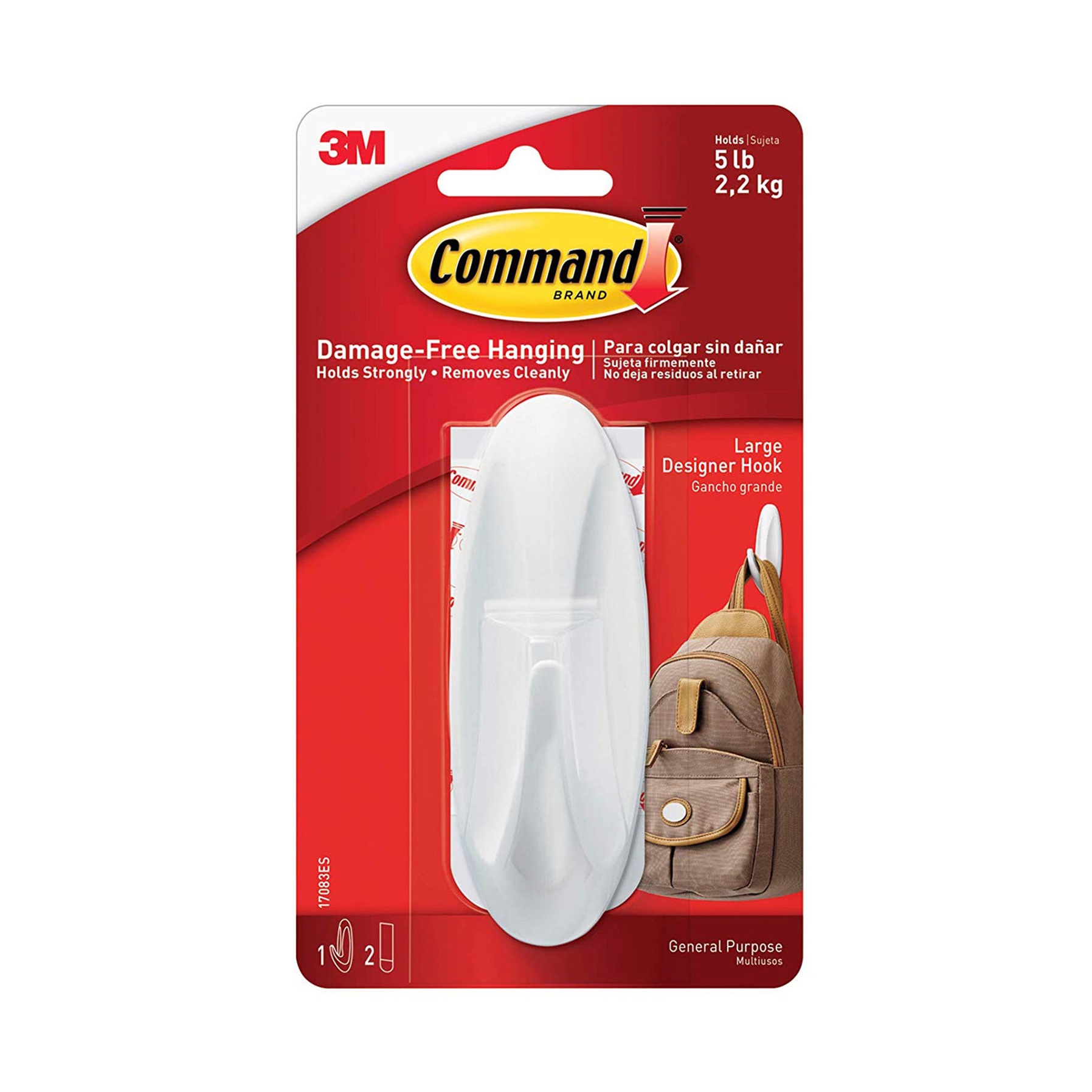 3M Command Large Designer Hook