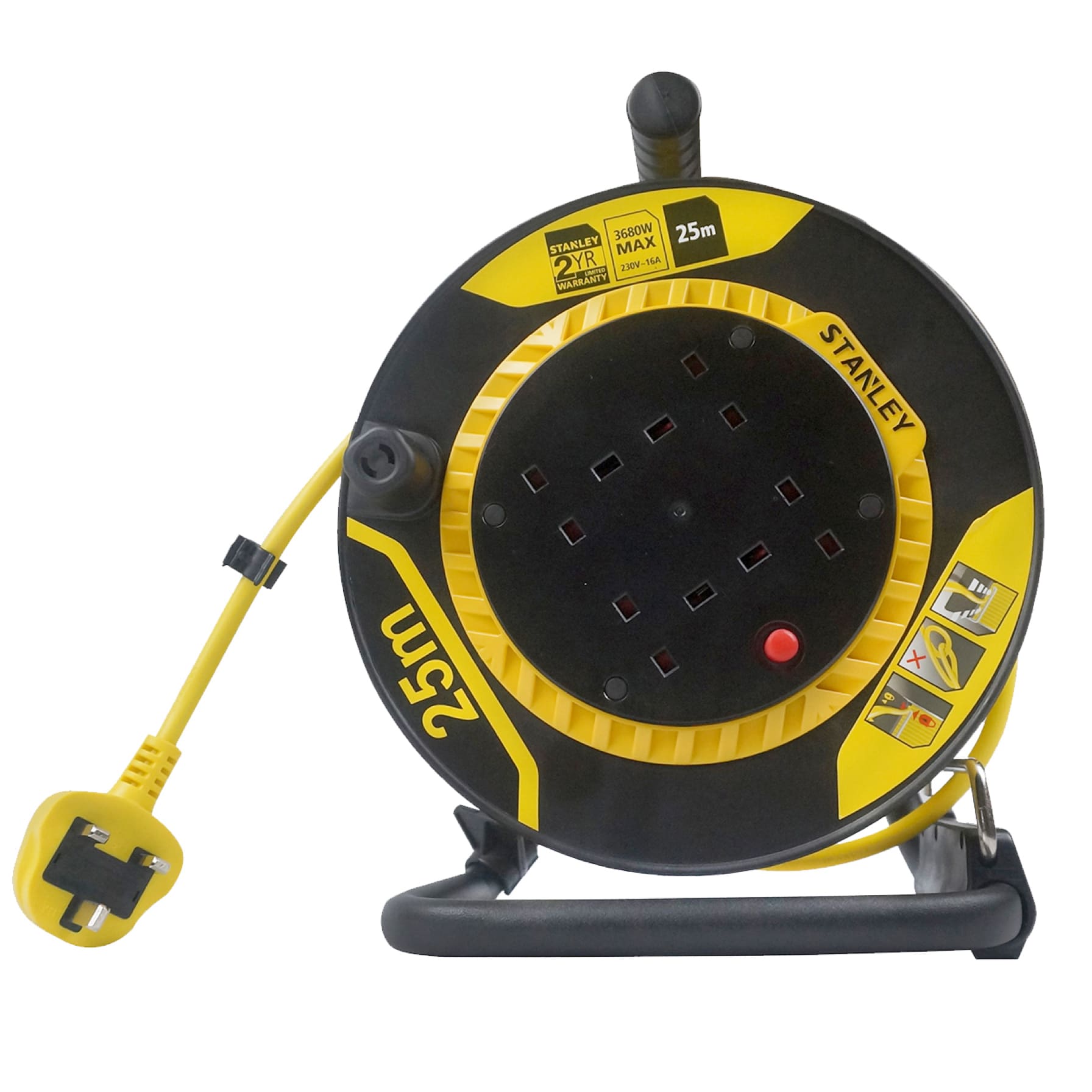 Stanley 4-Sockets Cable Reel (25 m)