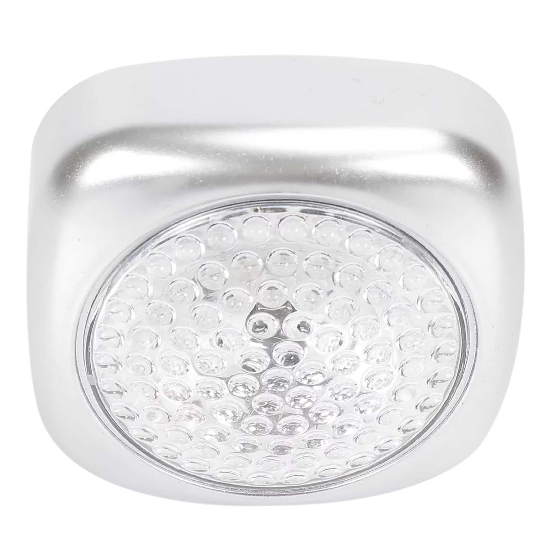 Diall LED Push Light W/Battery (0.2 W, White, 3 Pc.)