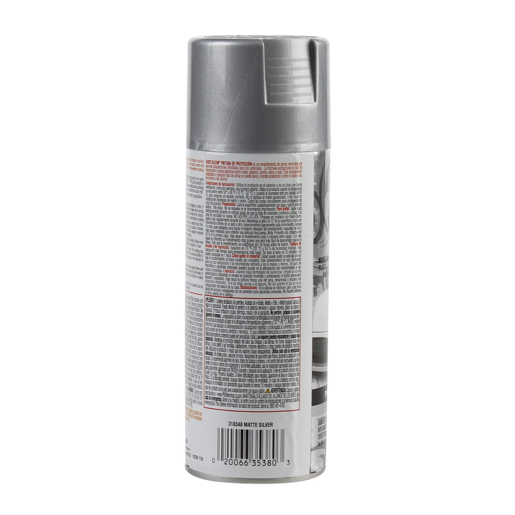 Rust-Oleum Peel Coat Reliable Rubber Coating Spray (312 g, Matte Silver)