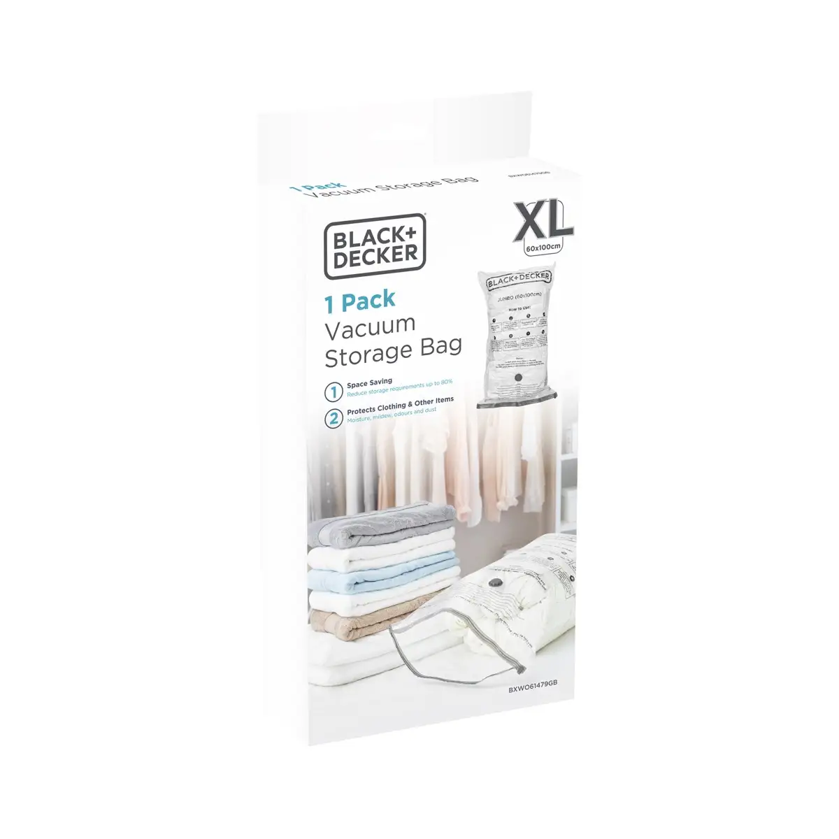 Black+Decker Vacuum Storage Bag  (60 x 100 cm, Jumbo)