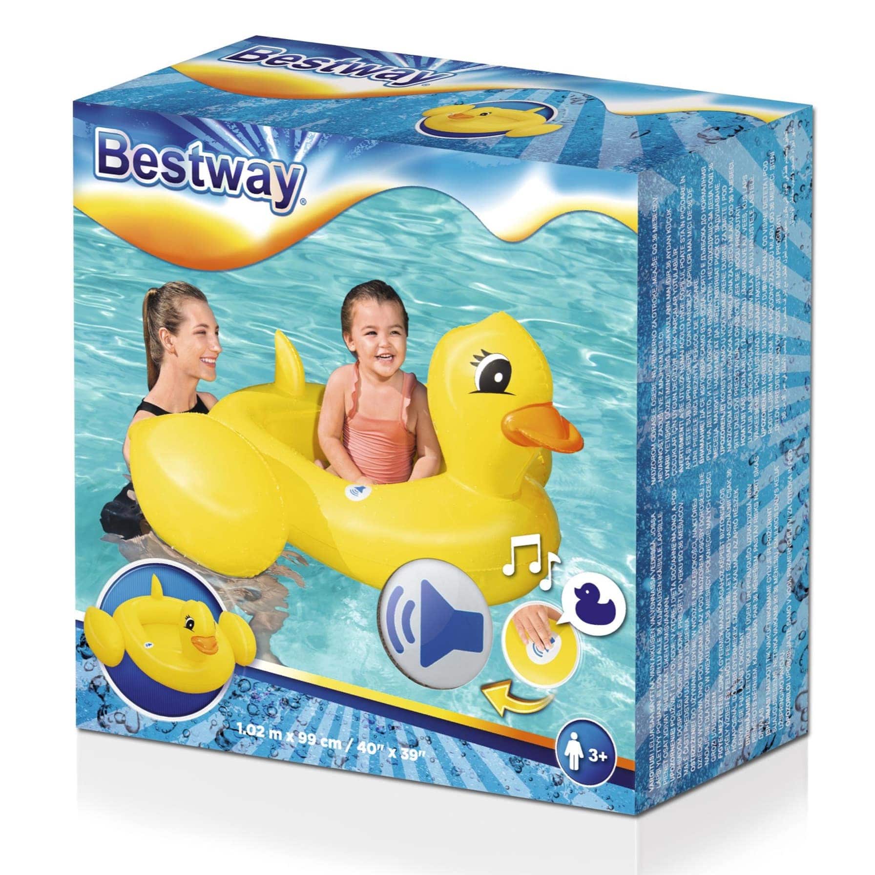 Bestway Funspeakers Inflatable Duck Baby Boat (102 x 99 cm)