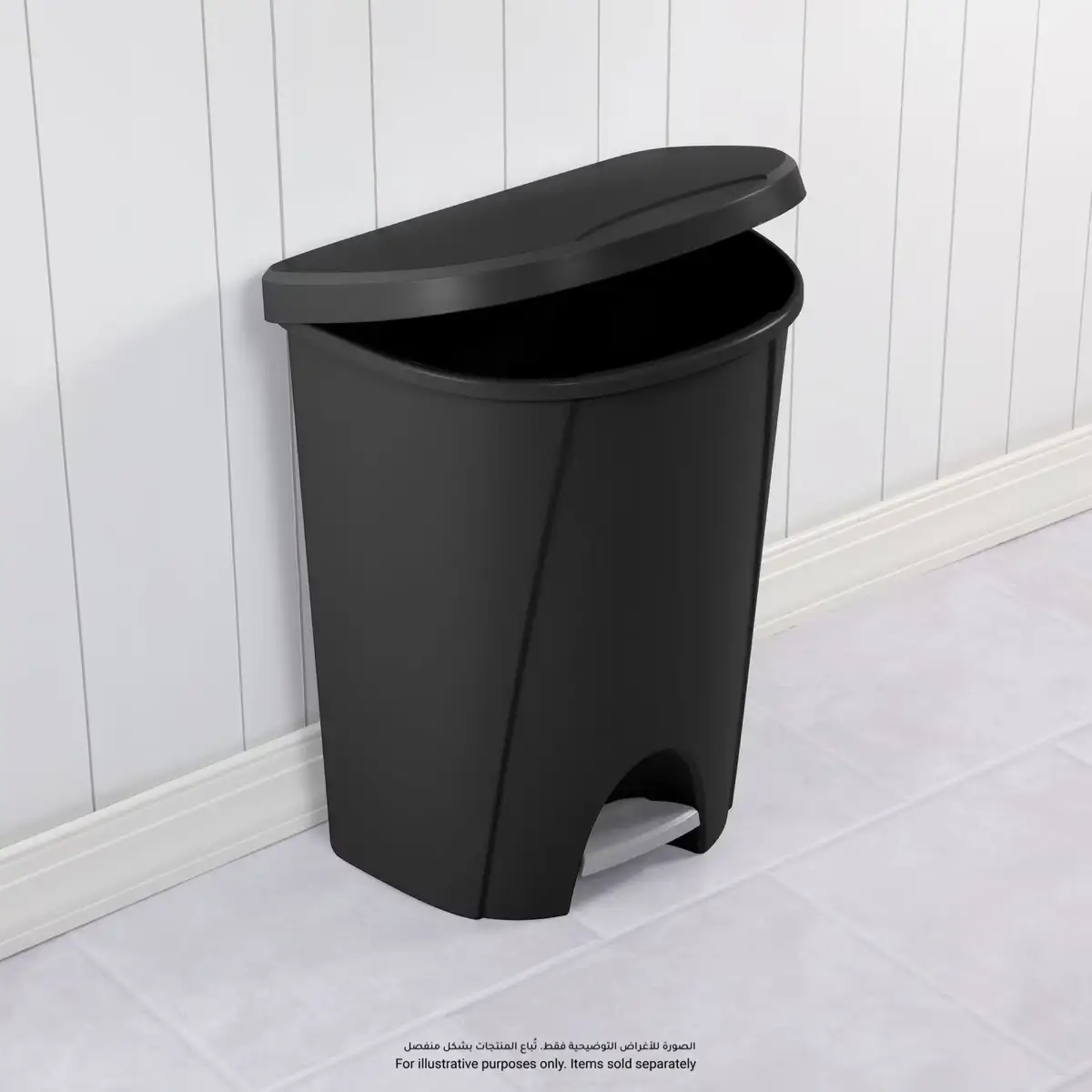 Sterilite StepOn Trashbin (25 L, Black)