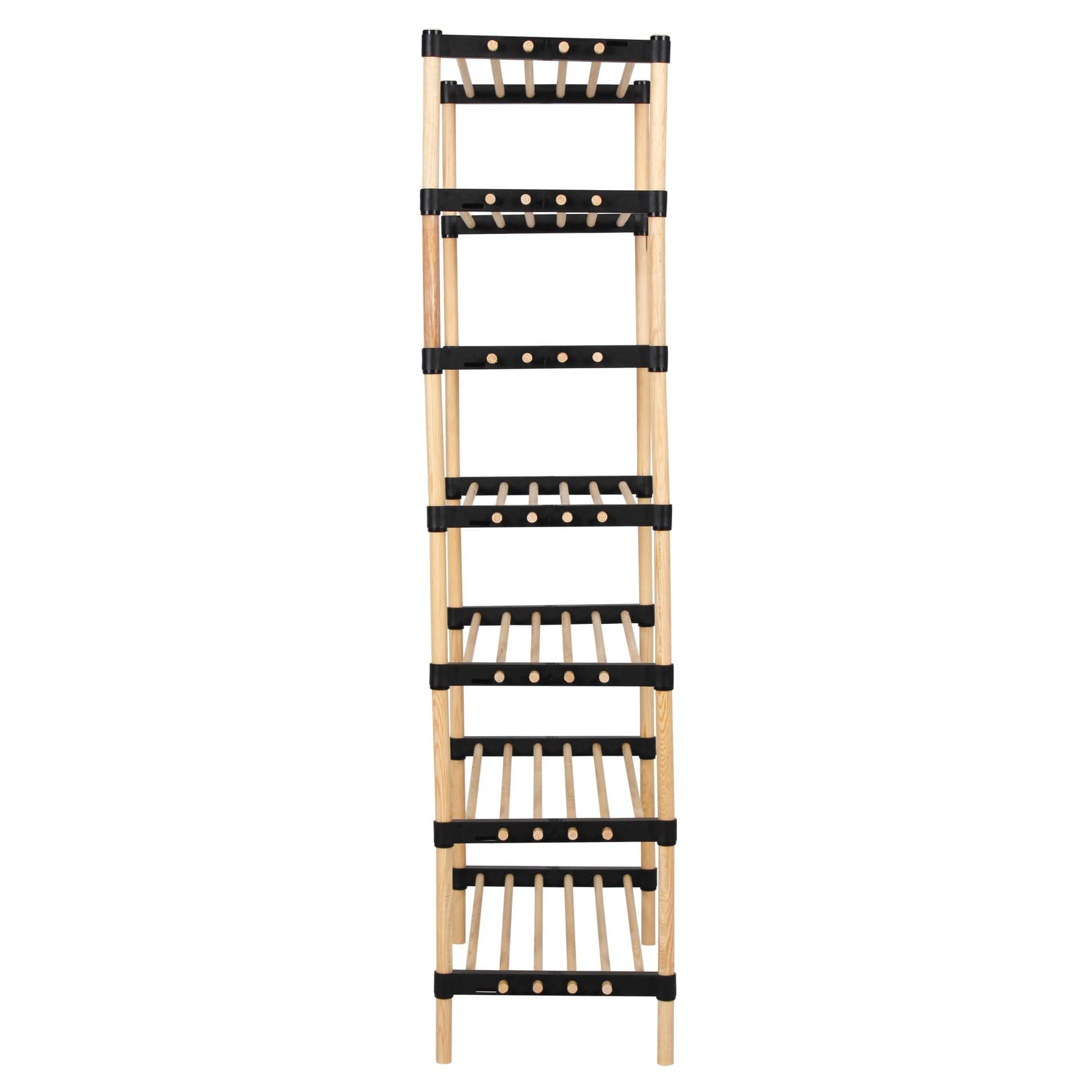 Seowood Pinewood Multi Purpose 7-Tier Modular Shelf (28 x 56 x 114 cm)