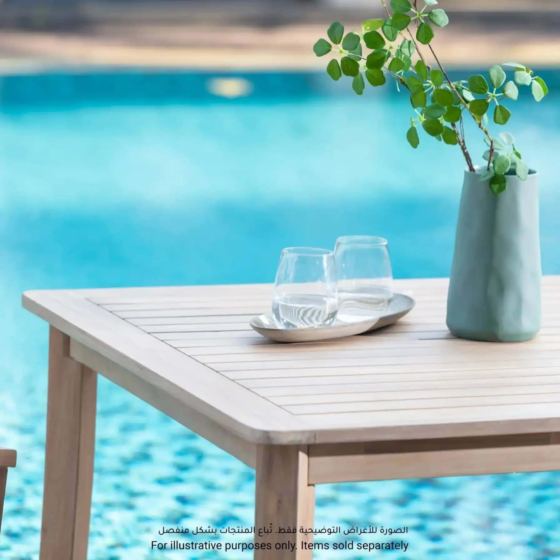 Ashmore Classic Acacia Wood Dining Table (220 x 100 x 74 cm)