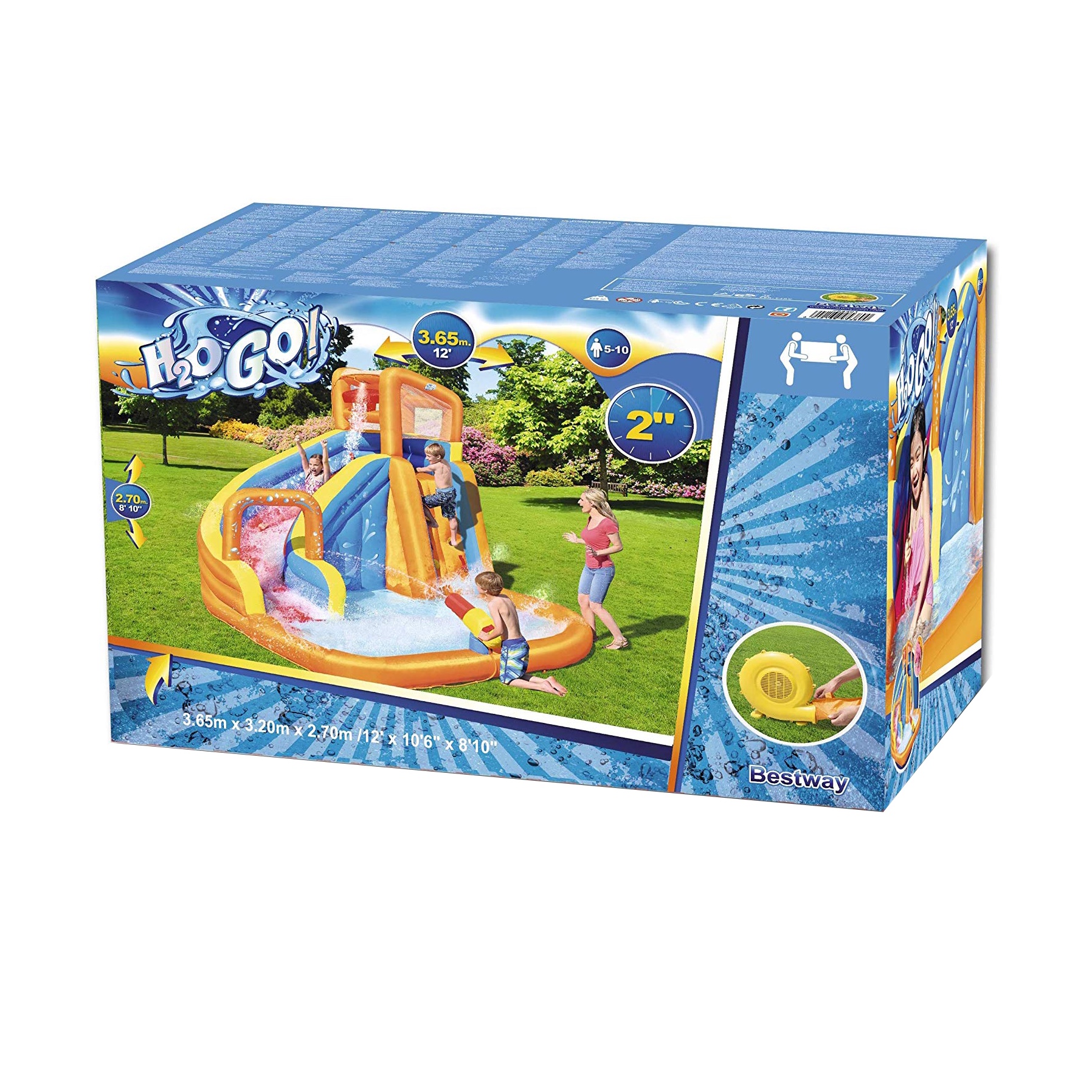 Bestway H2OGo! Turbo Splash Water Zone Inflatable Water Park (365 x 320 x 270 cm)