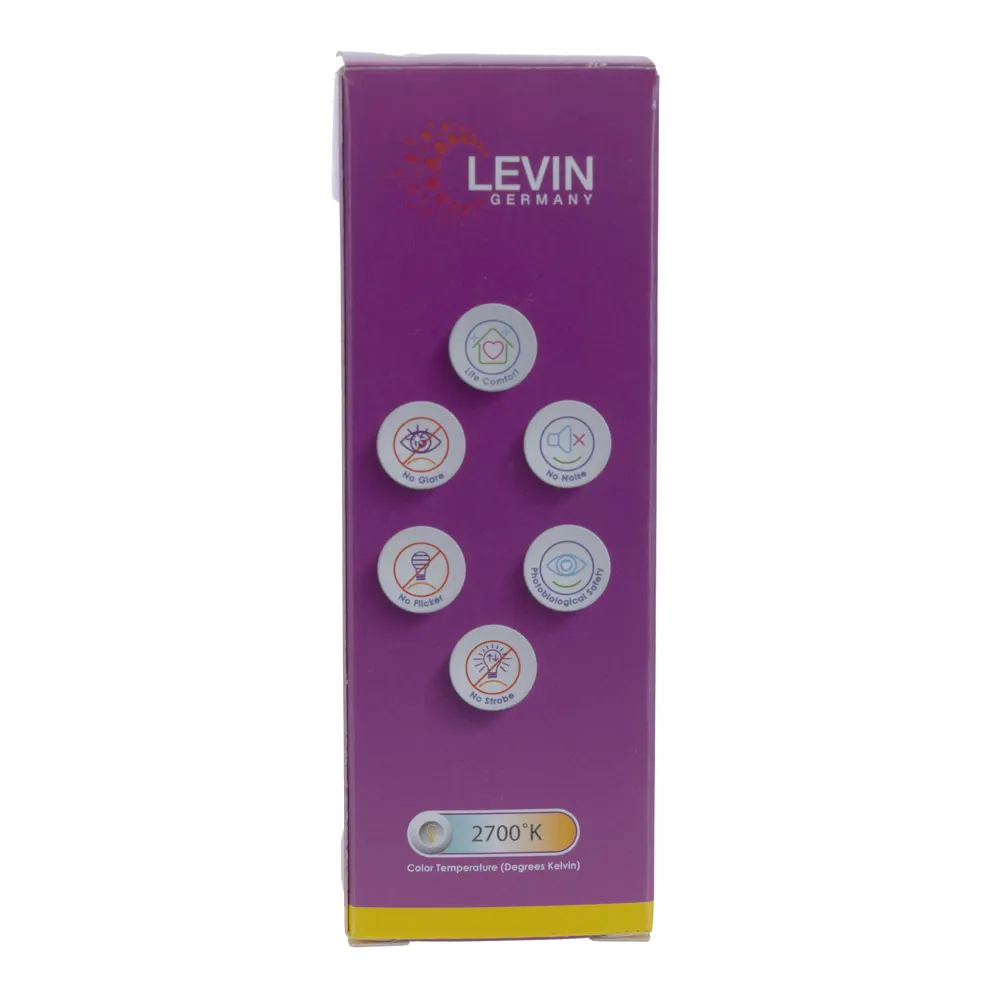 Levin LED C37 Filament Candle Bulb, E14 (White, 220-240 V, 5 W)