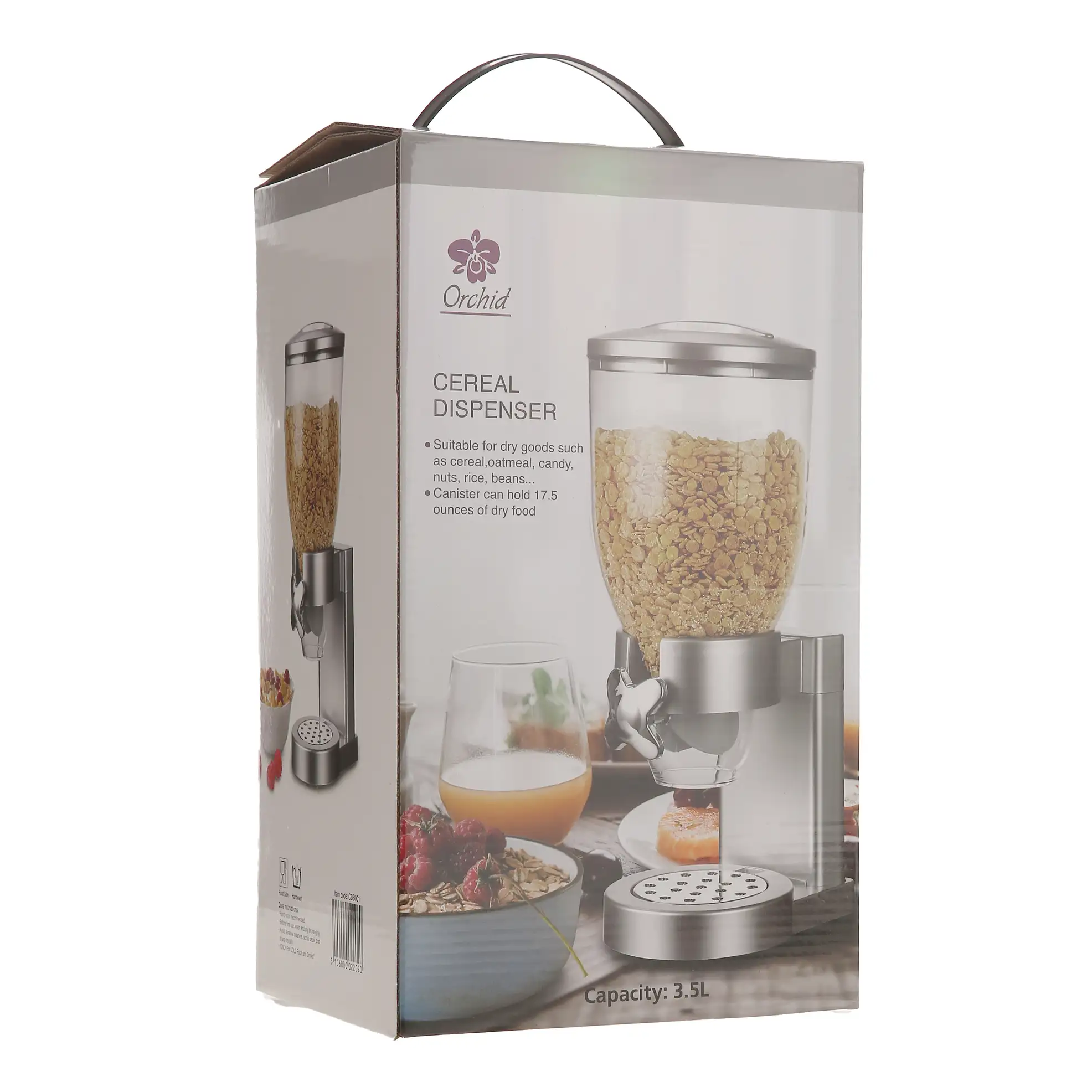 Orchid Cereal Dispenser (19 x 15 x 42 cm)