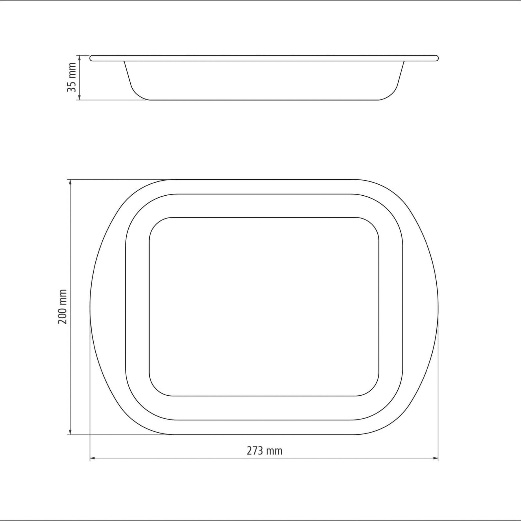 Tramontina Brasil Aluminum Flat Roasting Pan (22 cm, 1.4 L)