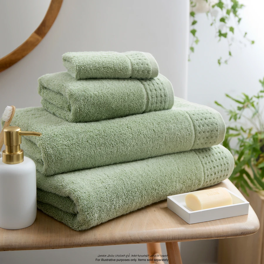 Kingsley Bloomsbury Bath Sheet (Sage, 90 x 150 cm)