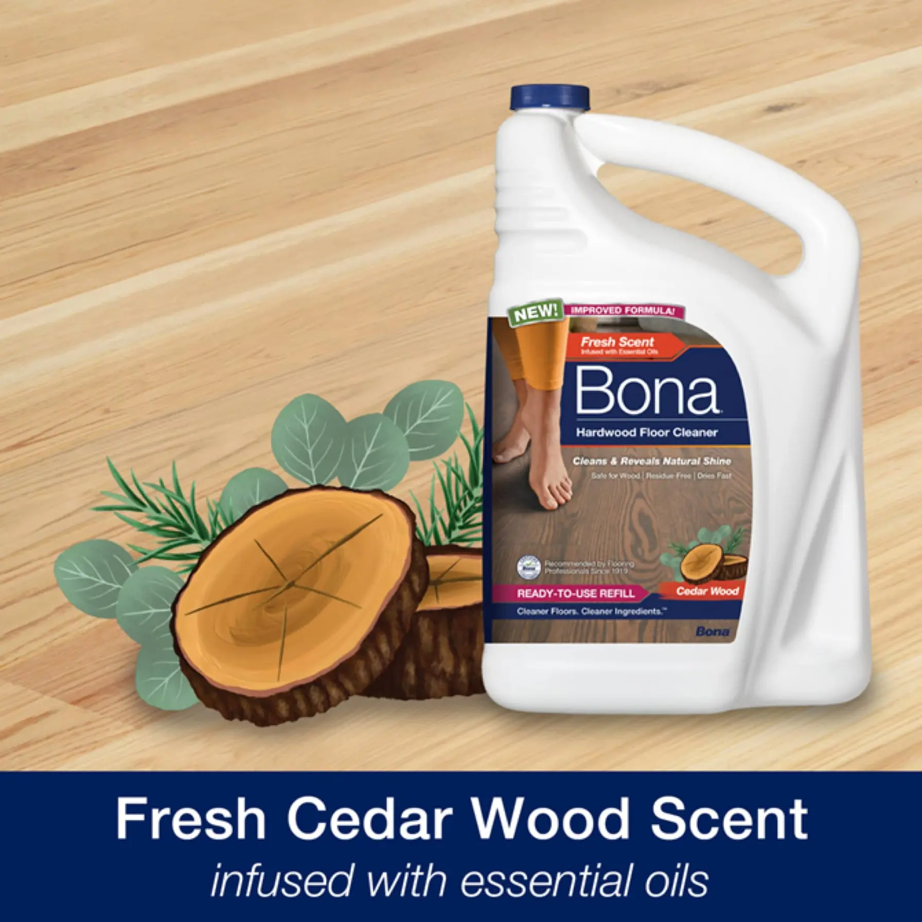 Bona Scented Floor Cleaner Refill Liquid (4.73 L, Cedarwood)