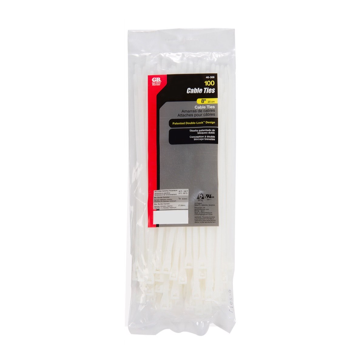 GB Gardner Bender Cable Ties (20 cm, Pack of 100)