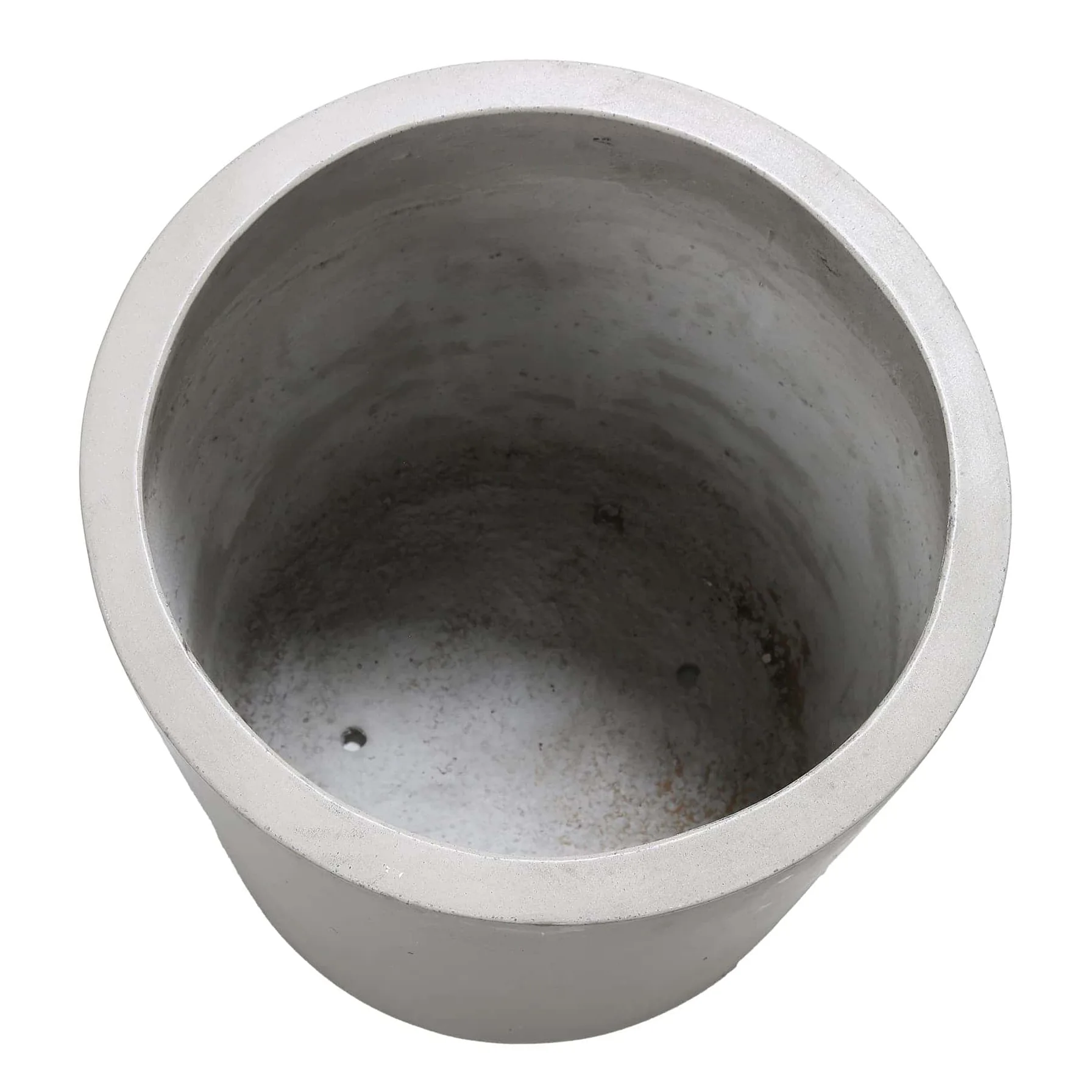 Romulo Fiber Concrete Plant Pot W/Wooden Base (50 x 50 x 50 cm, Light Concrete)