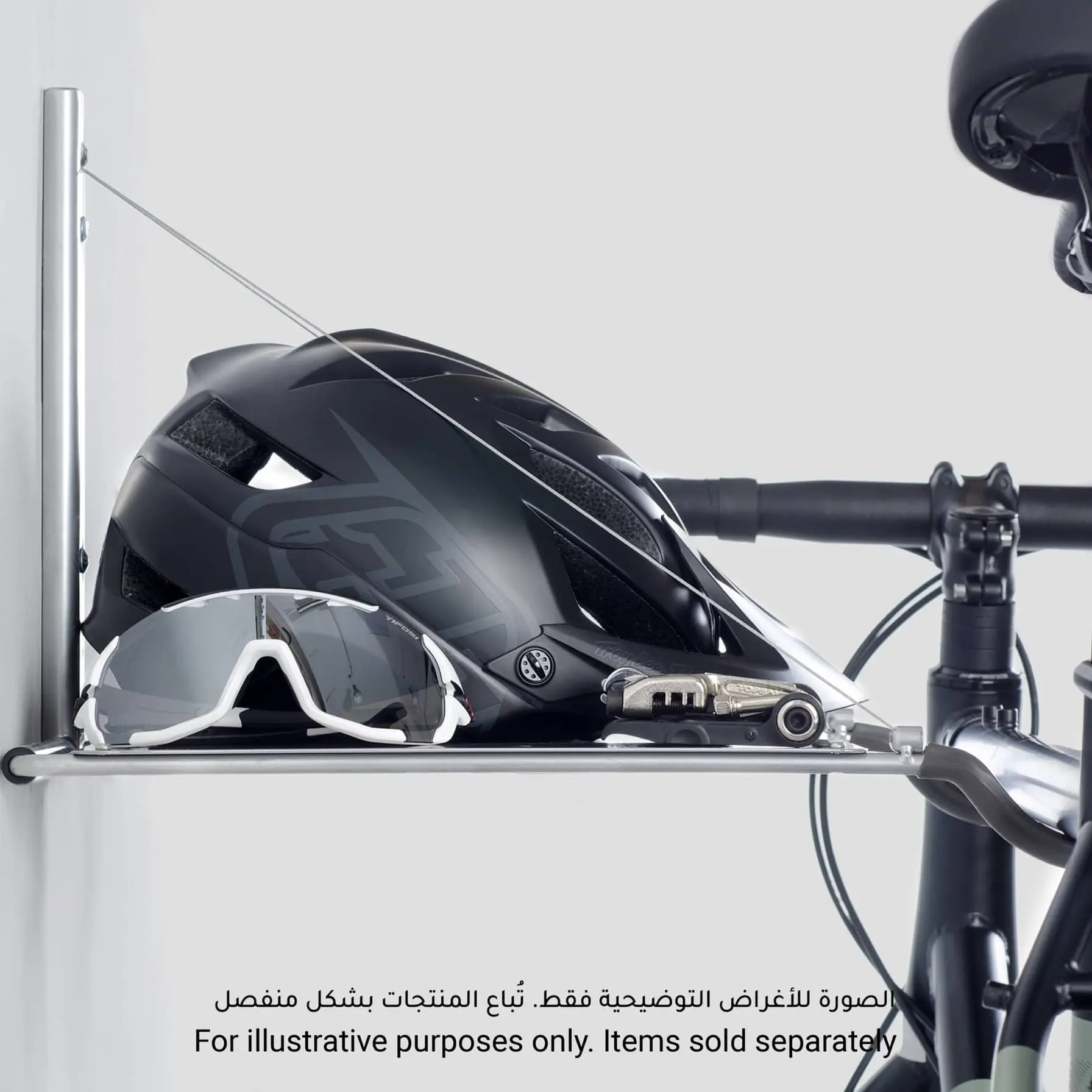 Delta Single Bike Wall Mount Rack W/Shelf