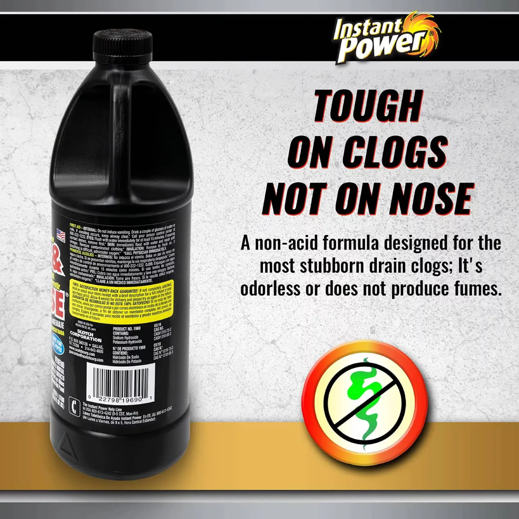 Instant Power Liquid Drain Opener (1 L)