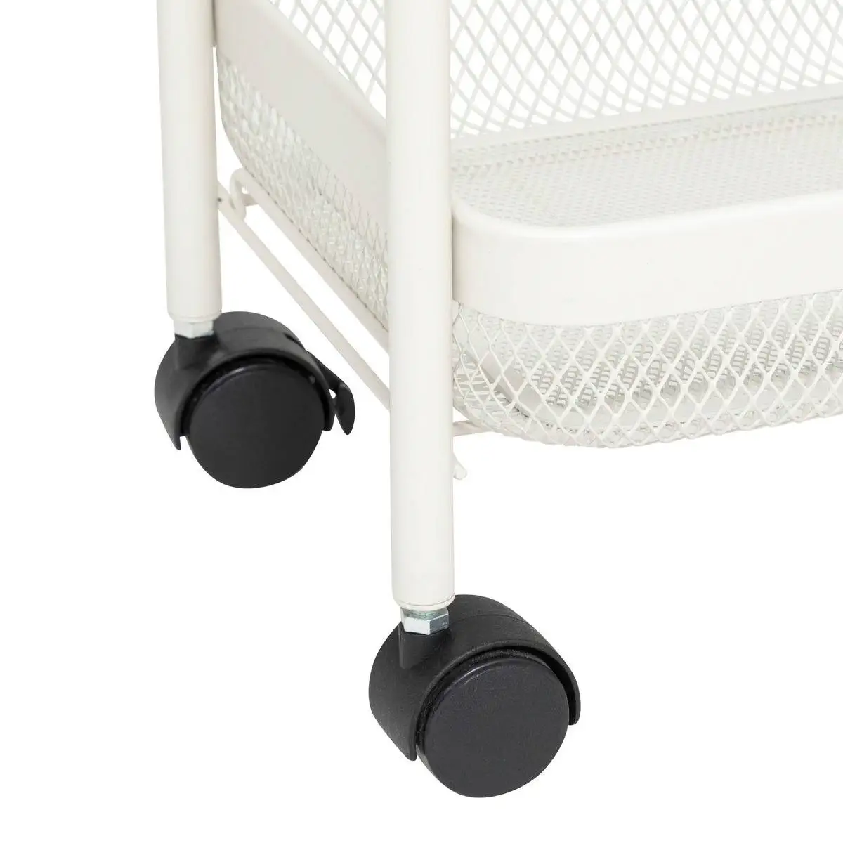 5Five Mayaj 3-Level Rectangular metal Kitchen Trolley (46.5 x 26.5 x 79.6 cm)