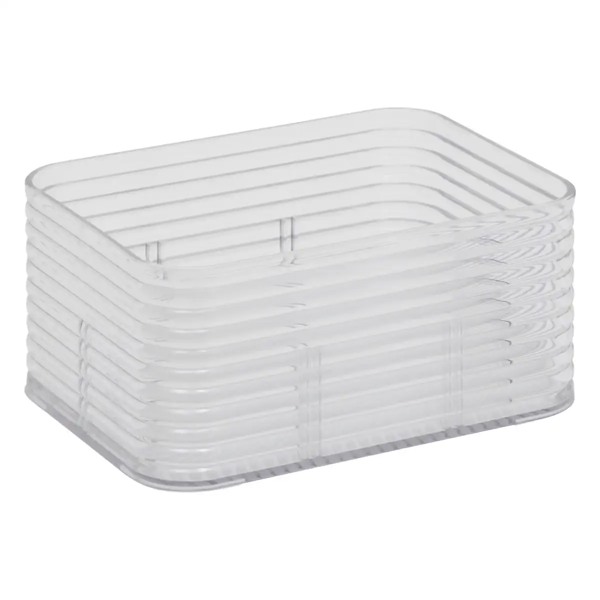 5Five Plastor Storage Box with 6 Compartments Small (Grey)