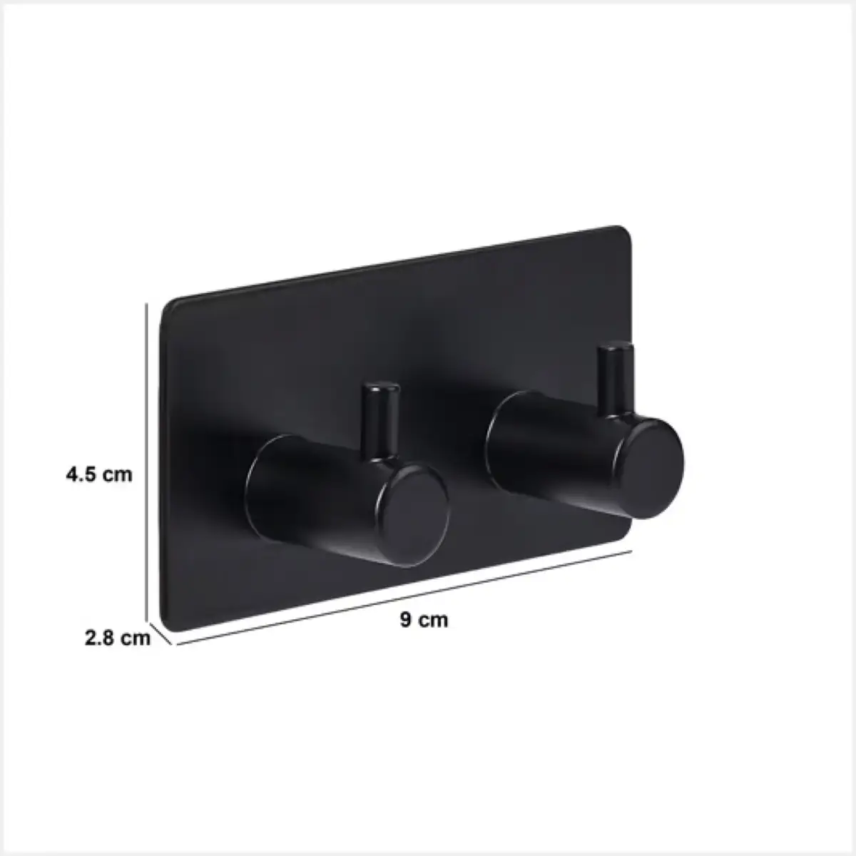 5Five Stiky Adhesive Hook 2 Heads Stainless Steel  (Assorted Colors)