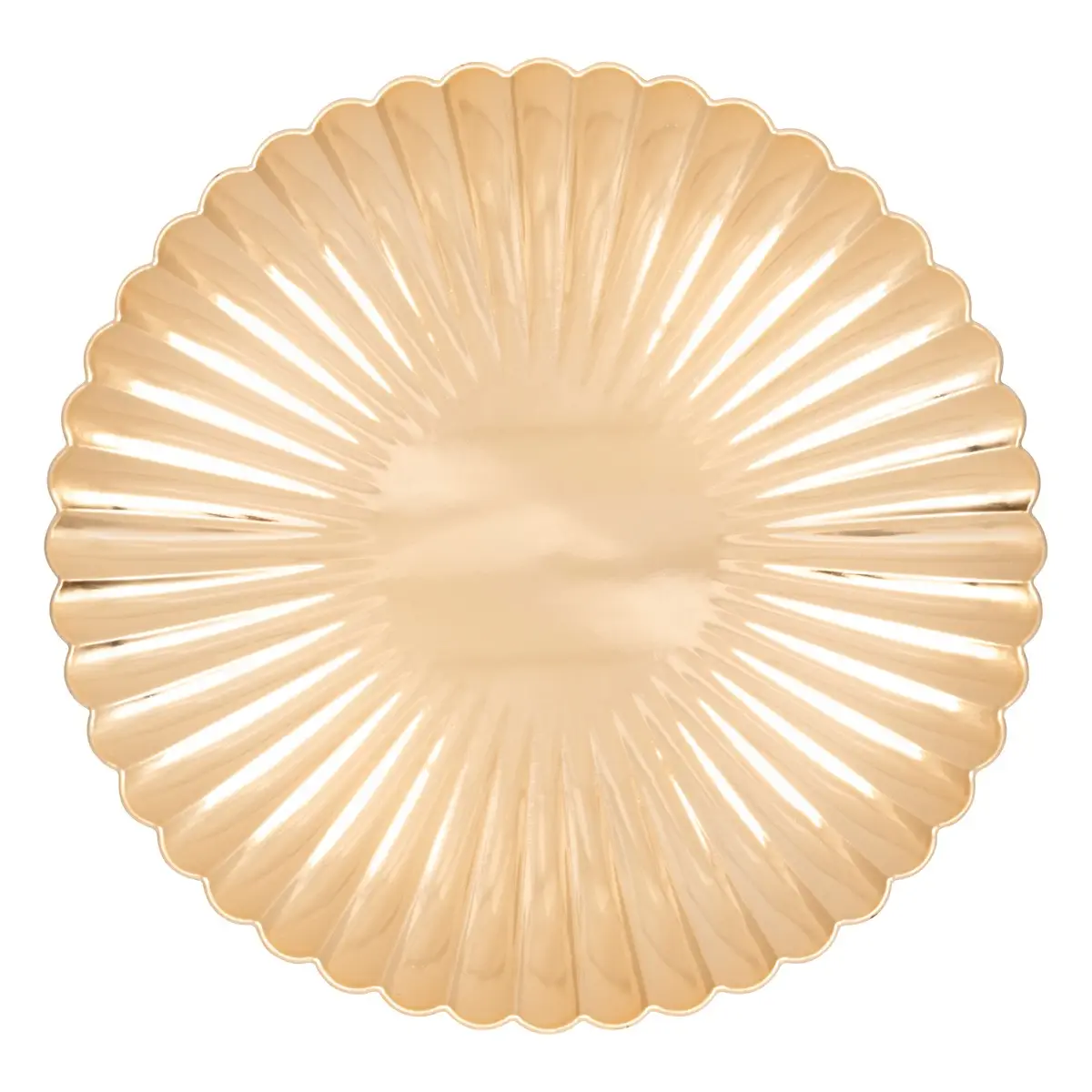 Shell Presentation Plate (Gold, D. 33 x W 1.7 cm)