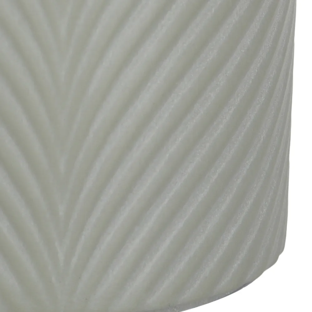 Verve Wave Pattern Ceramic Pot (13 cm, Green)
