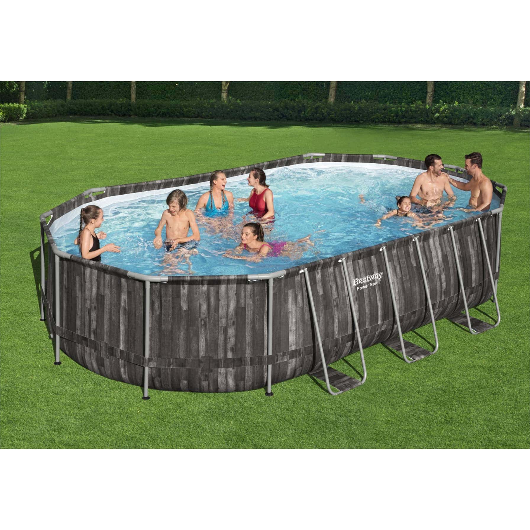 Bestway Power Steel Oval Pool Set (610 x 366 x 122 cm)