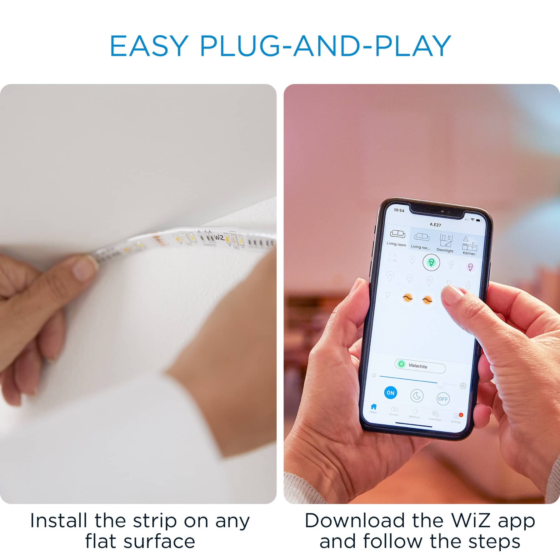 Wiz Smart LED Strip Extension Kit (1 m, Colored, 2 Pc. Bundle)