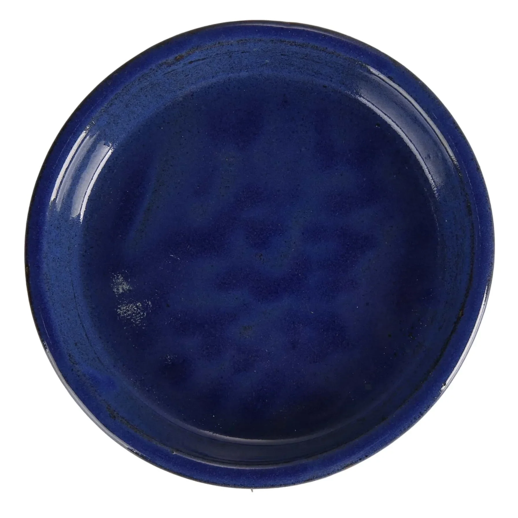 Shanghai Glazed Ceramic Plant Saucer (25 cm, Blue)