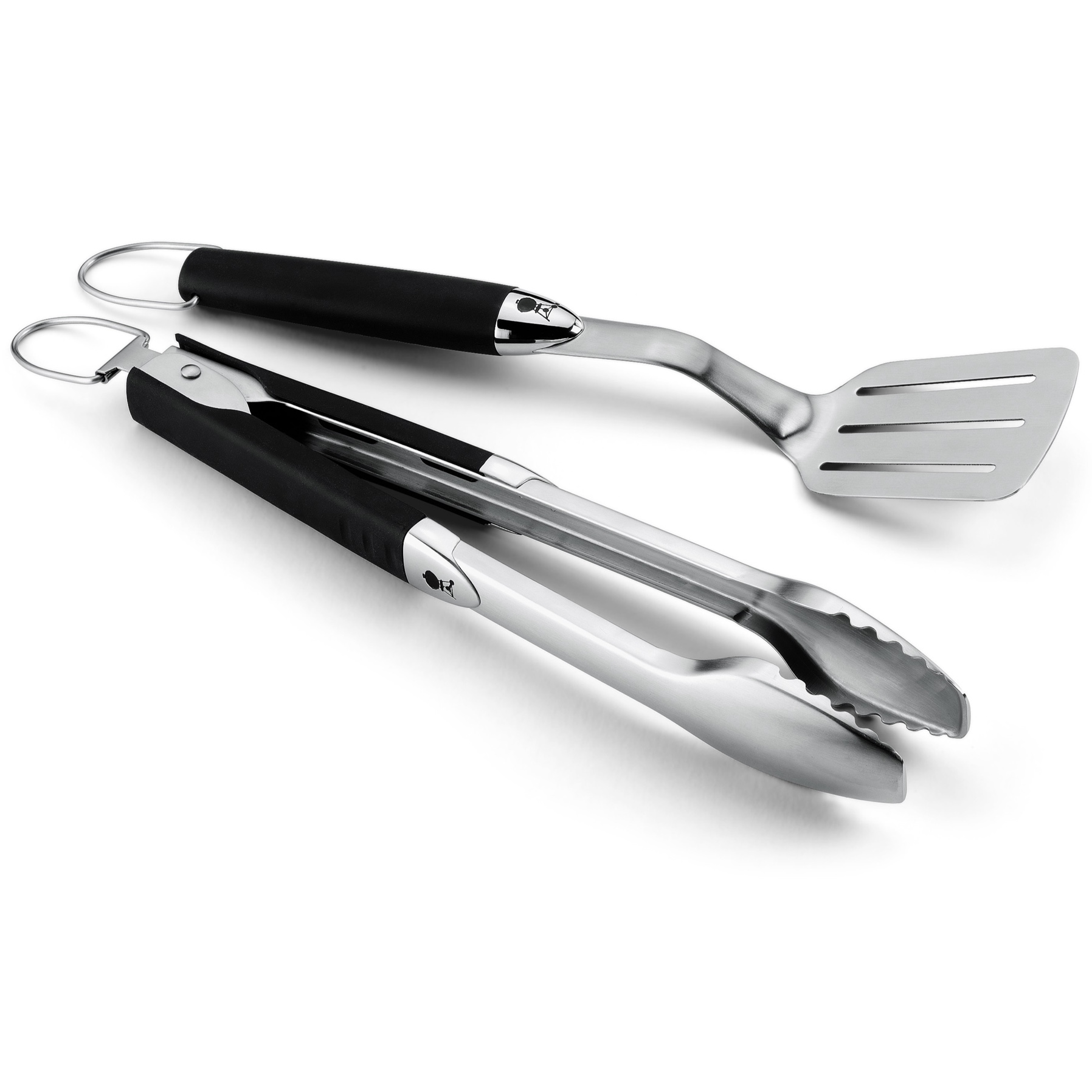 Weber Original Grill Tool Set (36 cm, Set of 2, Black & Silver)