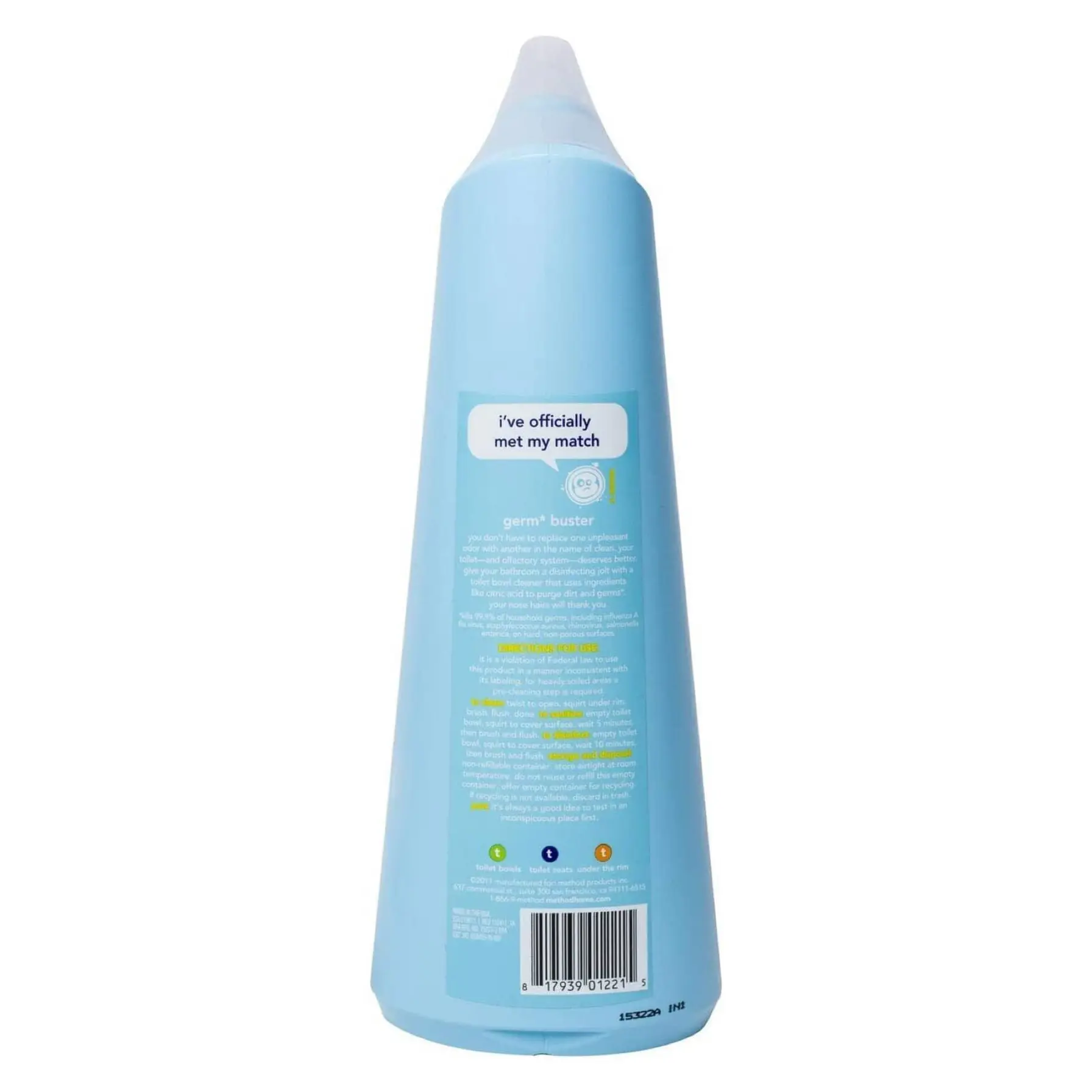 Method Anti-Bacterial Toilet Bowl Cleaner (0.71 L, Spearmint)