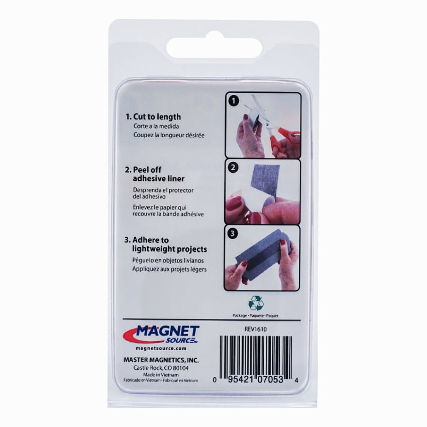 Magnet Source Magnetic Tape W/ Adhesive (76.2 x 2.54 x 0.15 cm)