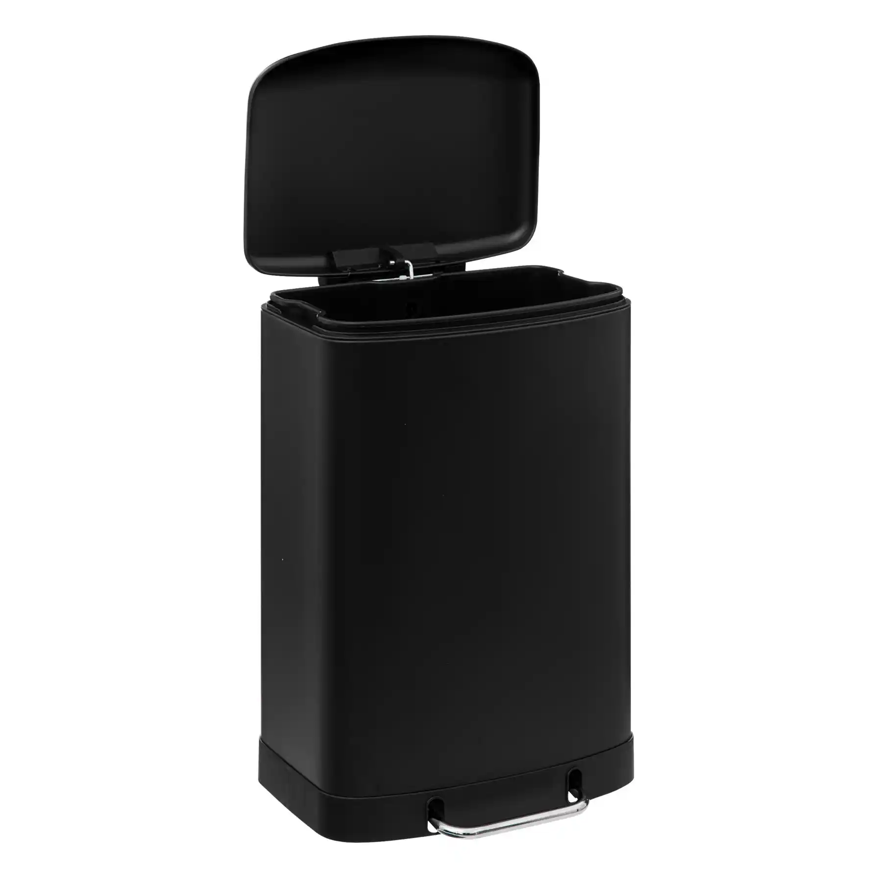 5Five Ariane Metal Pedal Bin (50 L, Black)