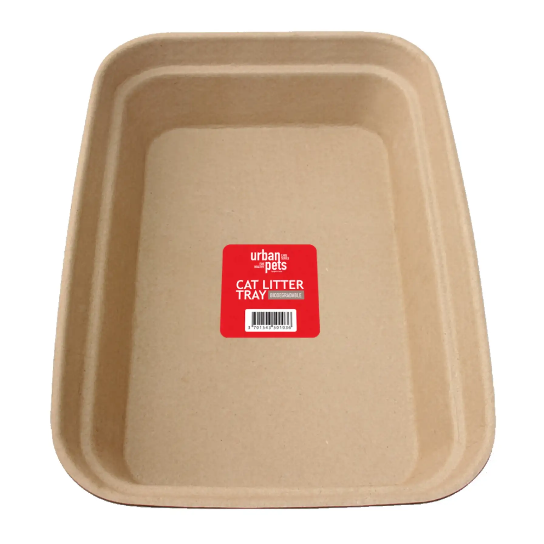 Urban Pets Biodegradable Cat Litter Tray (46 x 35.5 x 10 cm)
