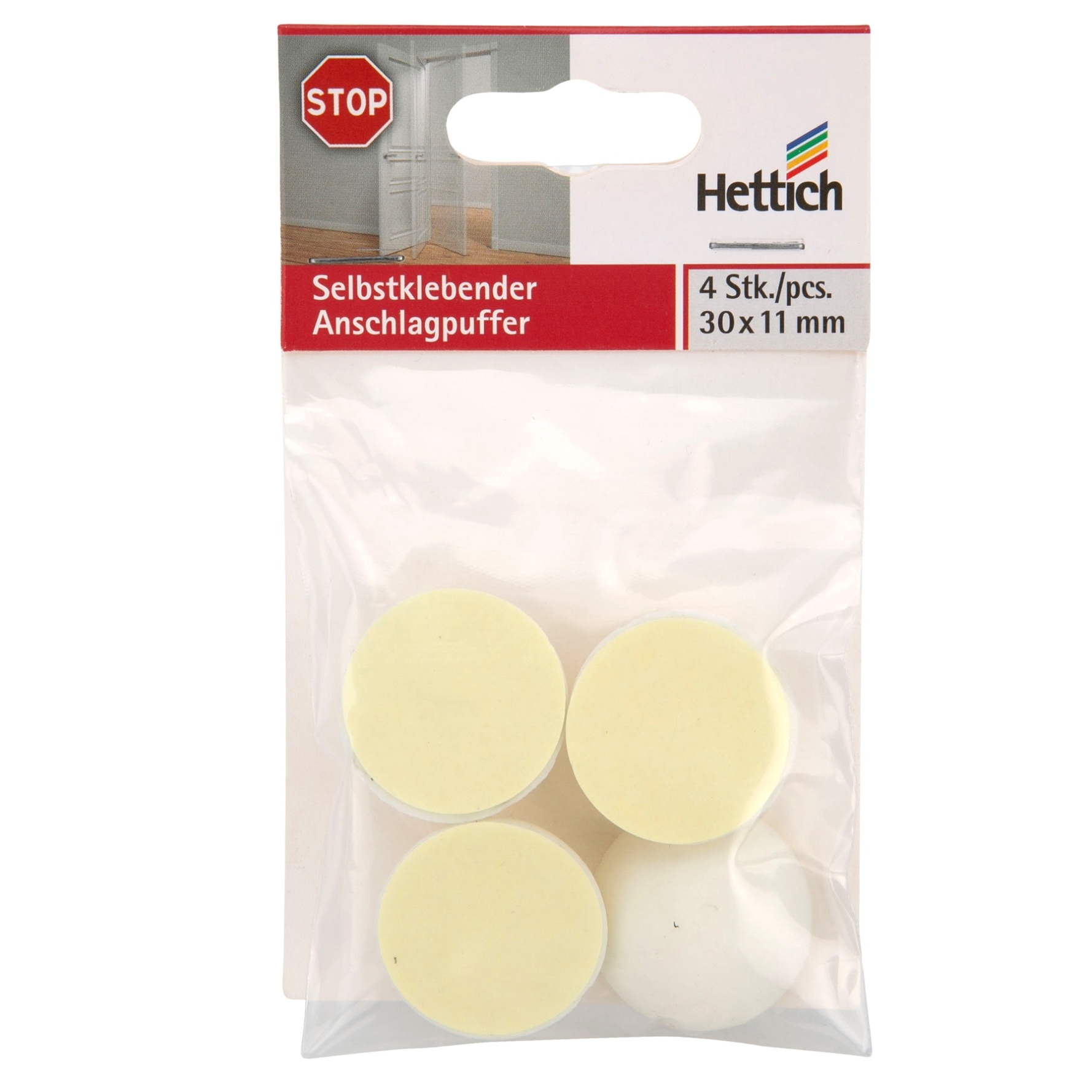 Hettich Self-Adhesive Bumper (30 x 11 mm, 4 pcs)
