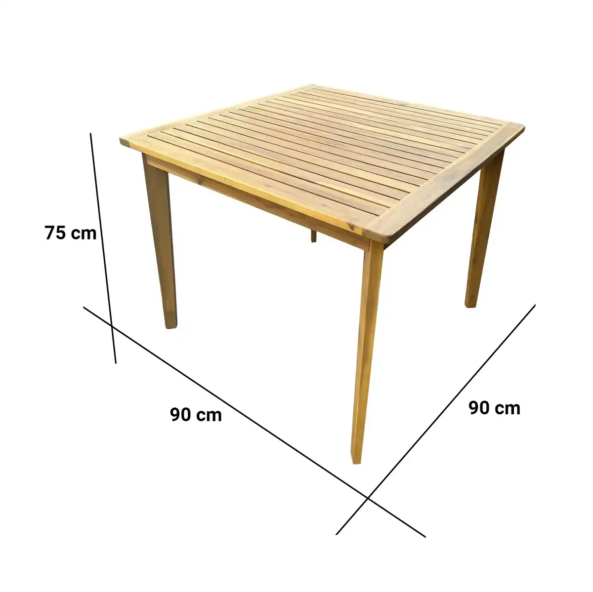Lamu 4-Seater Acacia Wood Dining Set
