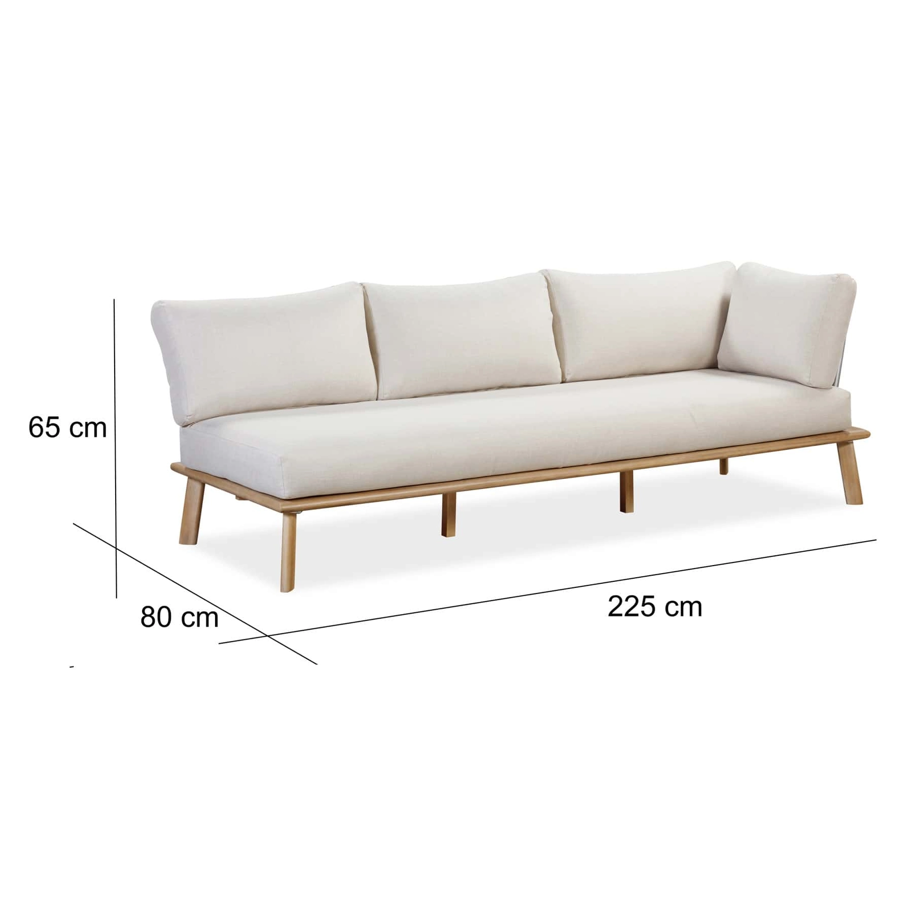 Amsterdam 5-Seater Acacia Wood Outdoor Sofa Set