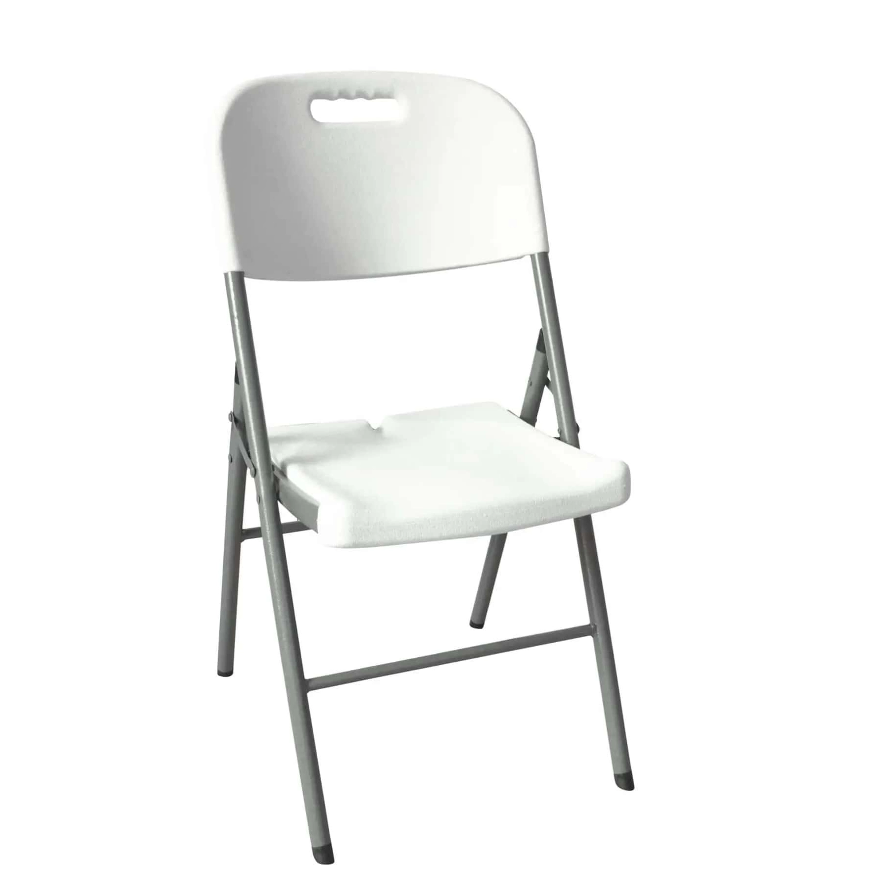 Plastic & Steel Folding Chair (45 x 50 x 88 cm)