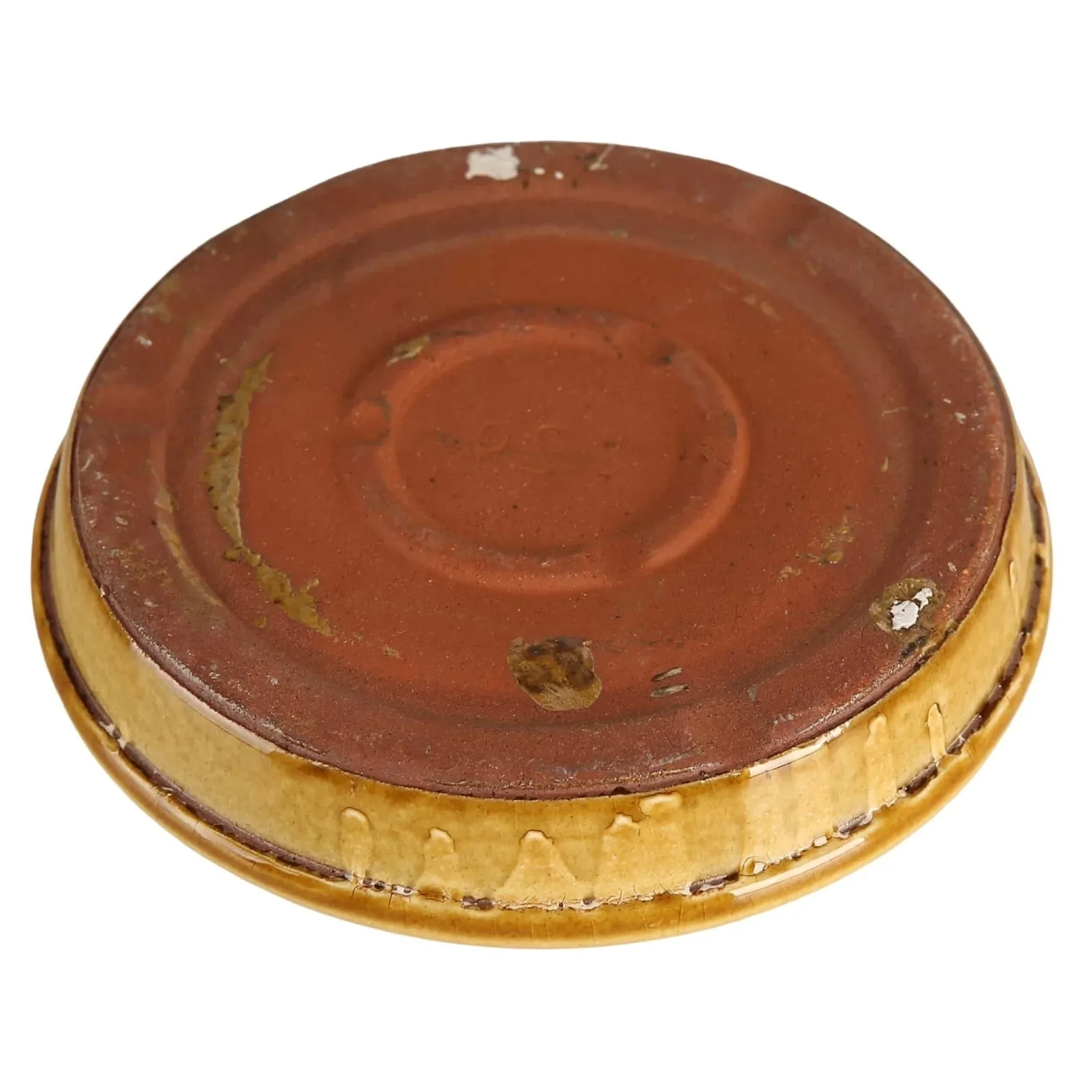 Shanghai Glazed Ceramic Plant Saucer (25 cm, Ocher)