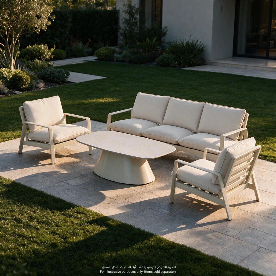 Arvo 5-Seater Aluminum Sofa Set (82 x 212 x 72.5 cm)