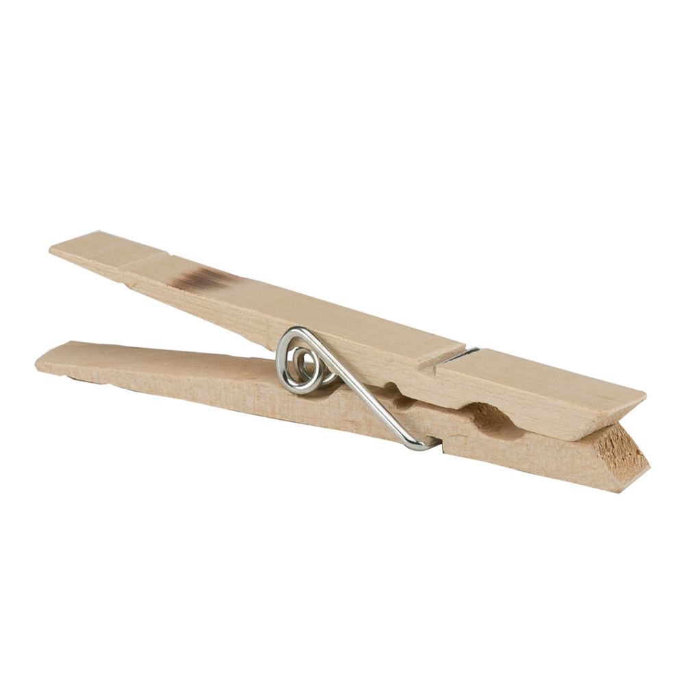 Honey-Can-Do Classic Wooden Clothespins (Pack of 50, Natural)