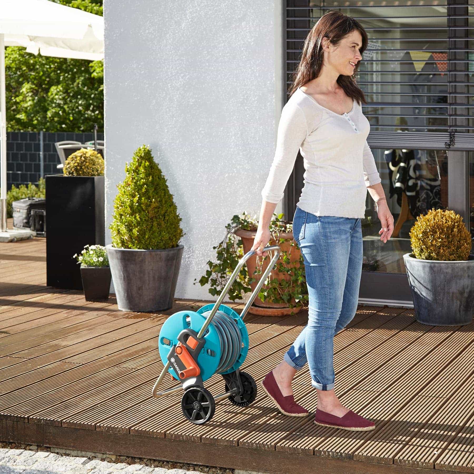 Gardena AquaRoll S Hose Trolley 