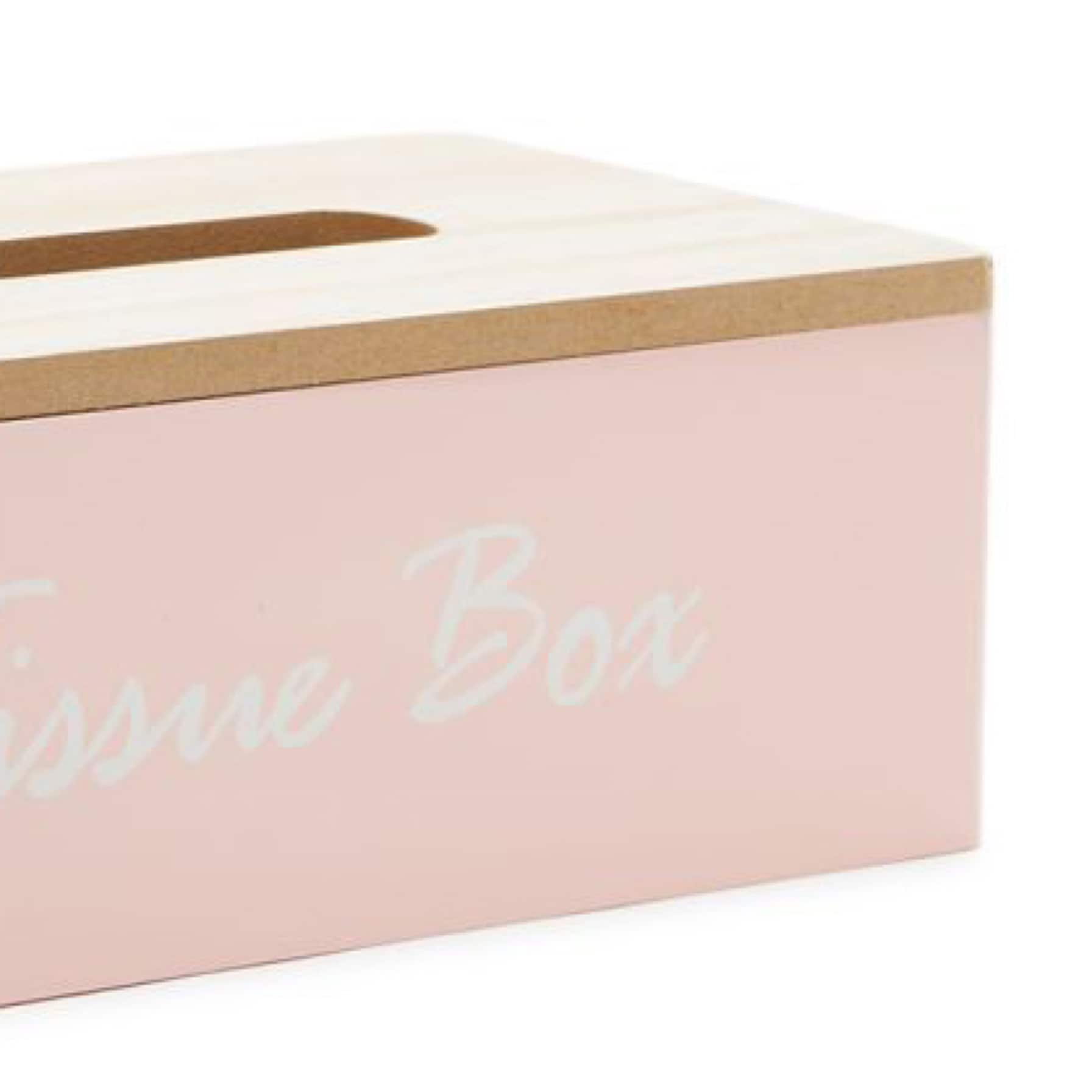 Orchid Wooden Tissue Box