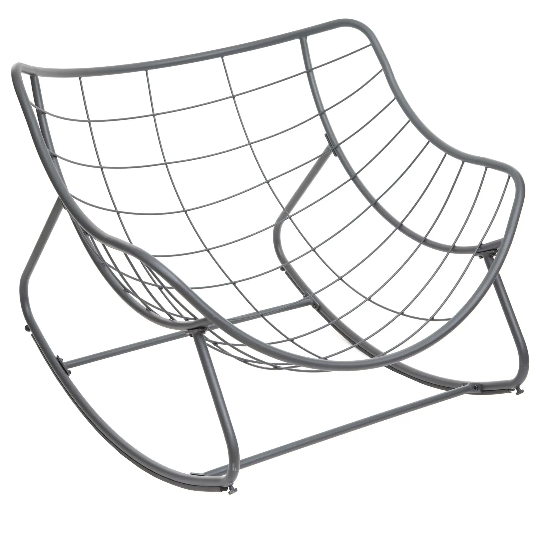 Hesperide Paopao Steel & Polyester Rocking Chair (96 x 109 x 89 cm)