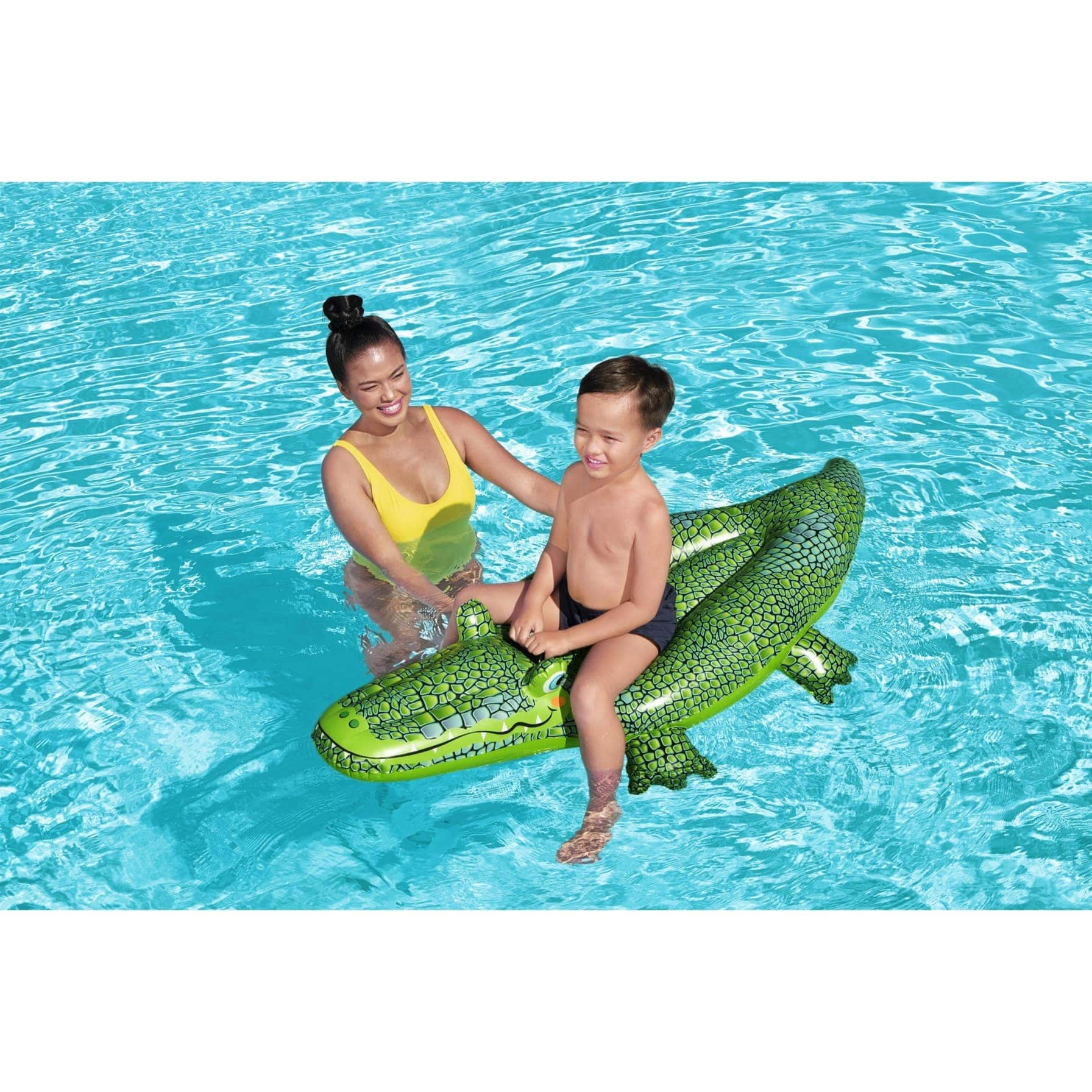 Bestway Vinyl Crocodile Inflatable Ride-On (152 x 71 cm)