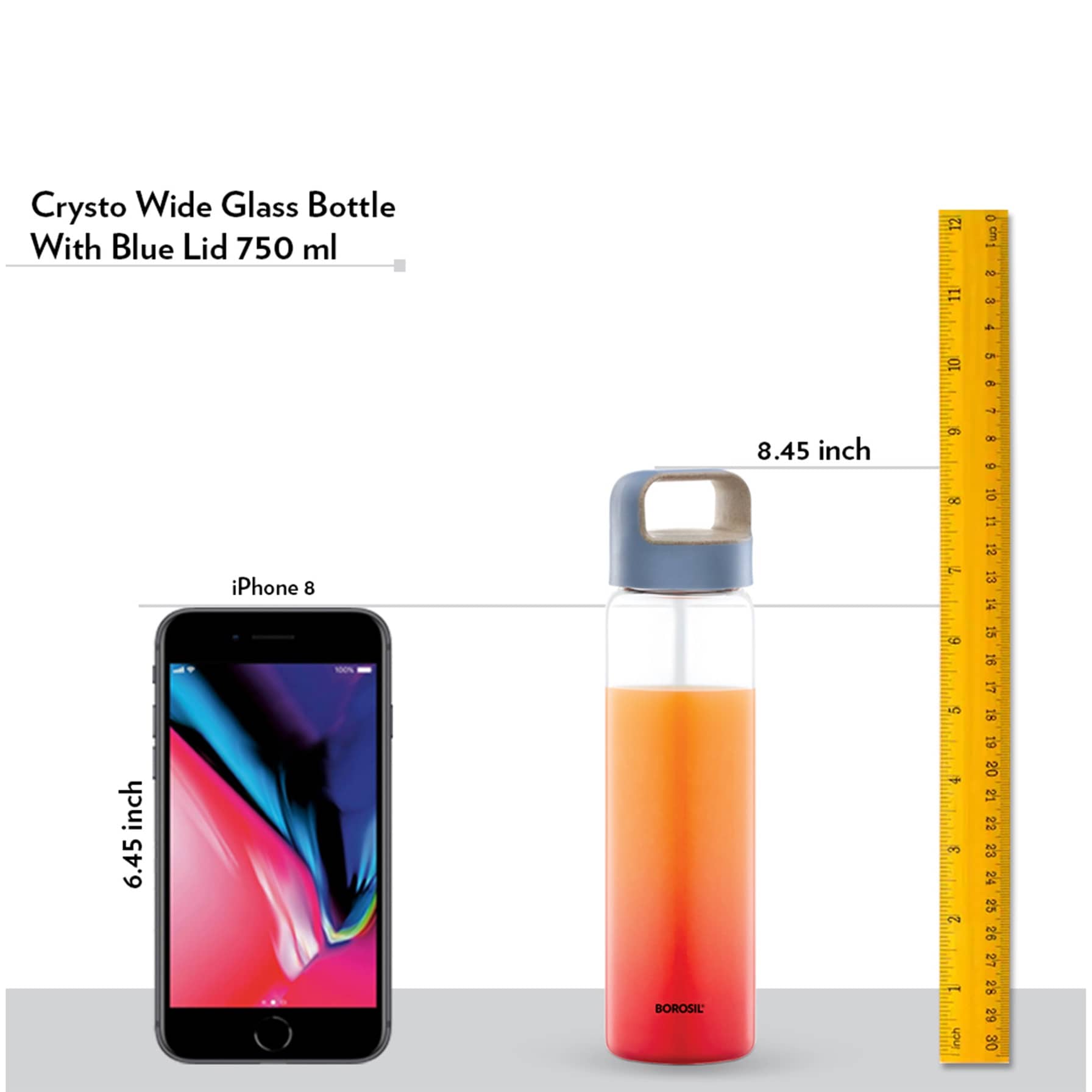 Borosil Neo Borosilicate Glass Bottle (750 ml)