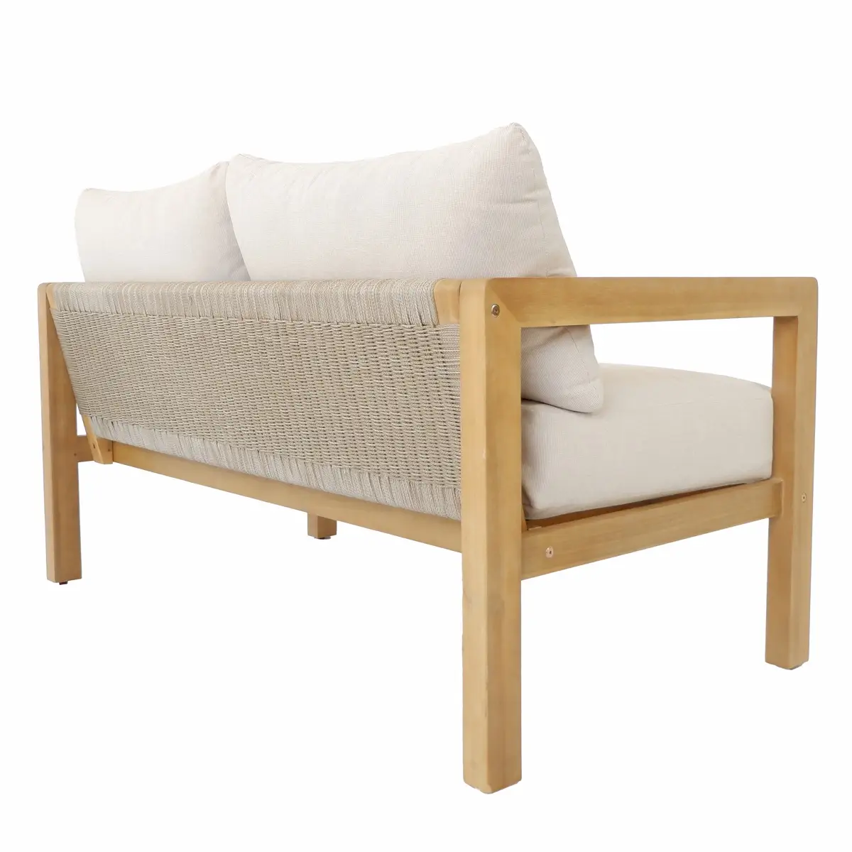 Dolce Acacia Wood 2-Seater Outdoor Sofa (63 x 73 x 133 cm)