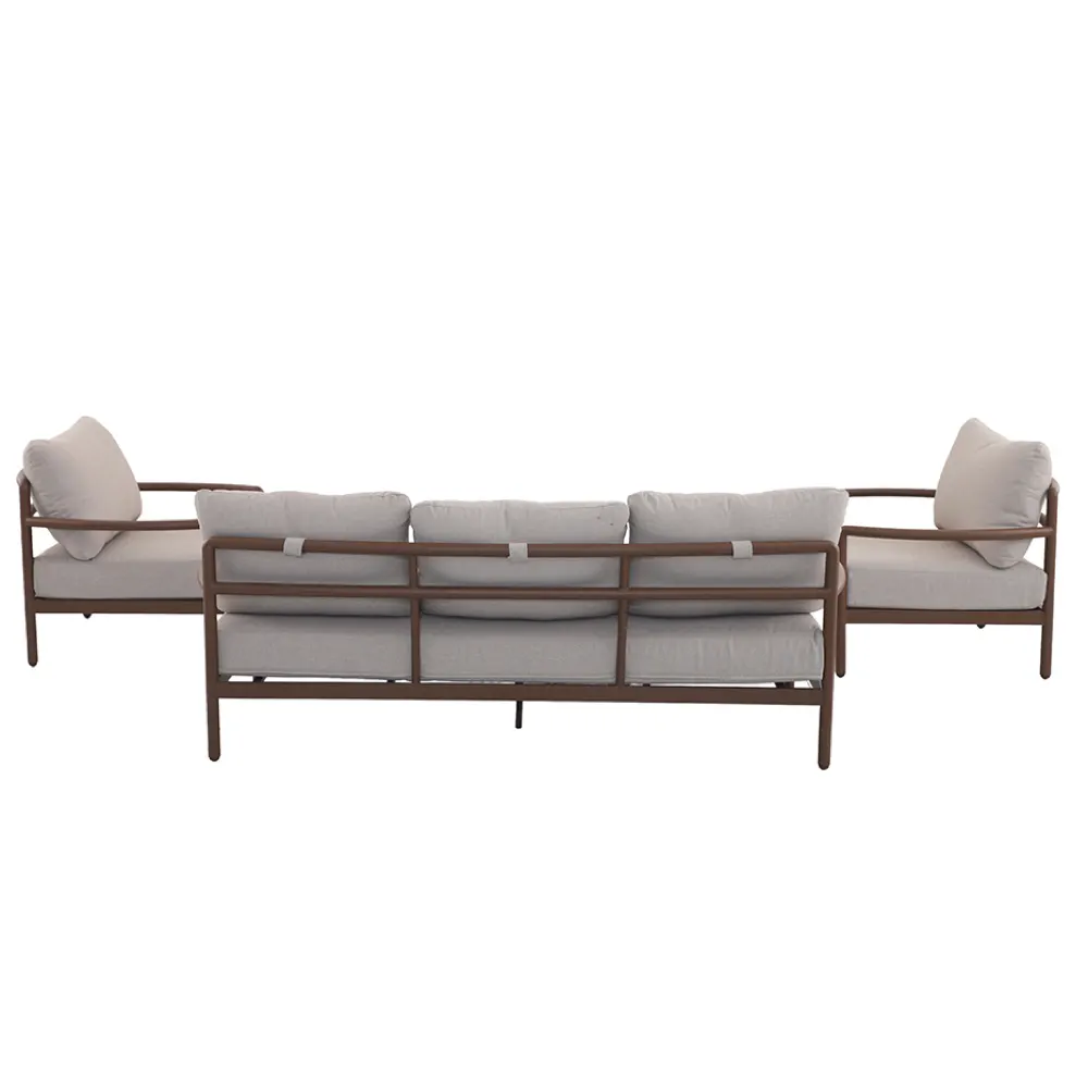 TerraNest 5-Seater Aluminum Sofa Set (84 x 203 x 69.5 cm)
